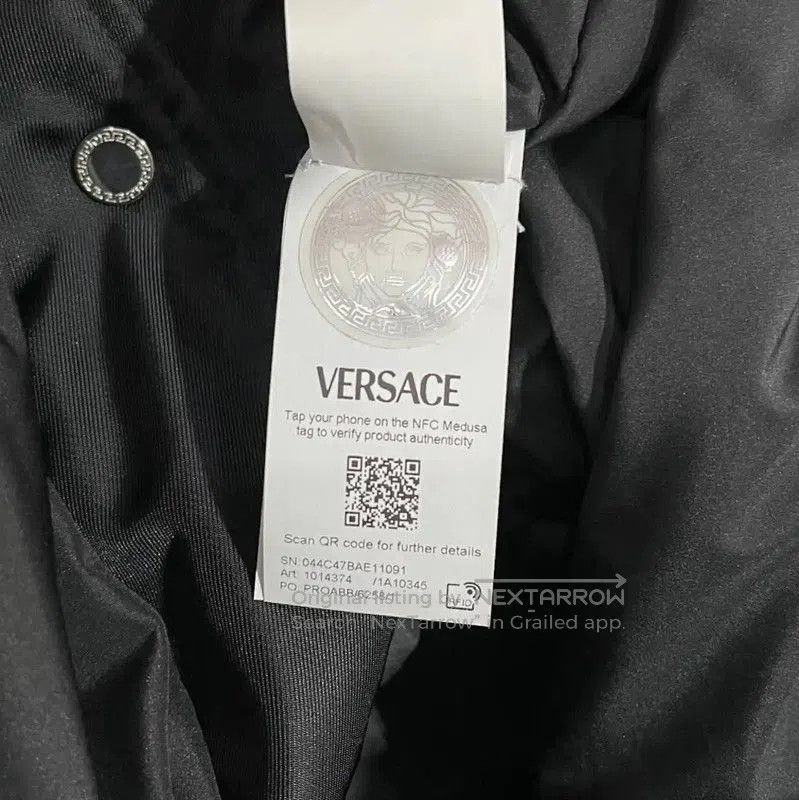 Versace Versace Black Wool Logo Short Jacket . Size US M / EU 48-50 / 2 - 8 Thumbnail