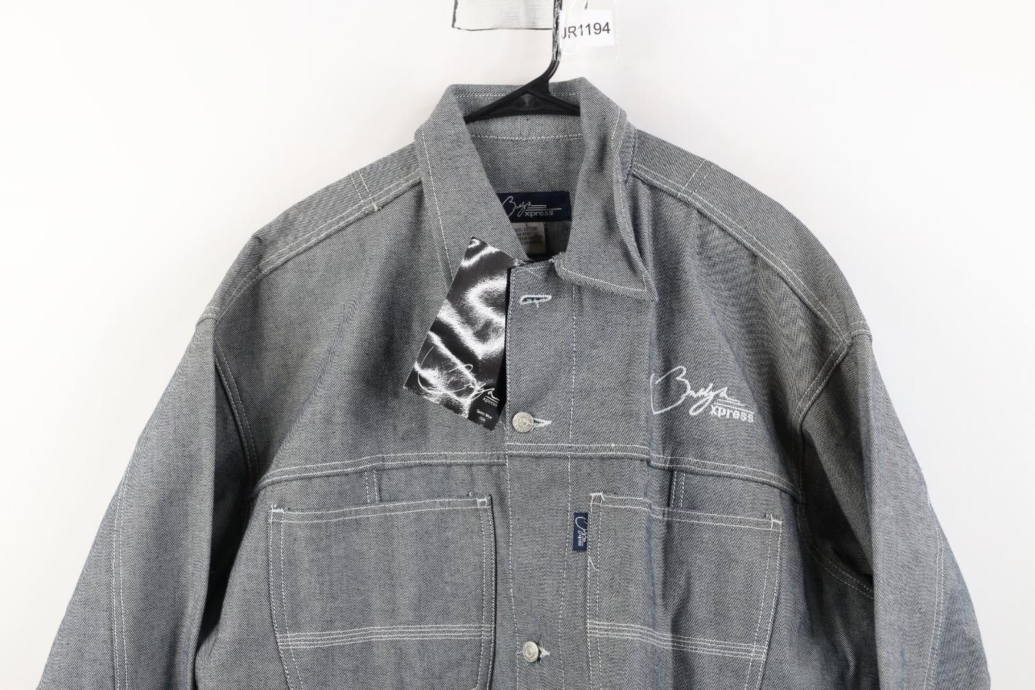 Vintage Deadstock Vintage 90s Y2K Streetwear Denim Trucker Jacket Size US L / EU 52-54 / 3 - 2 Thumbnail