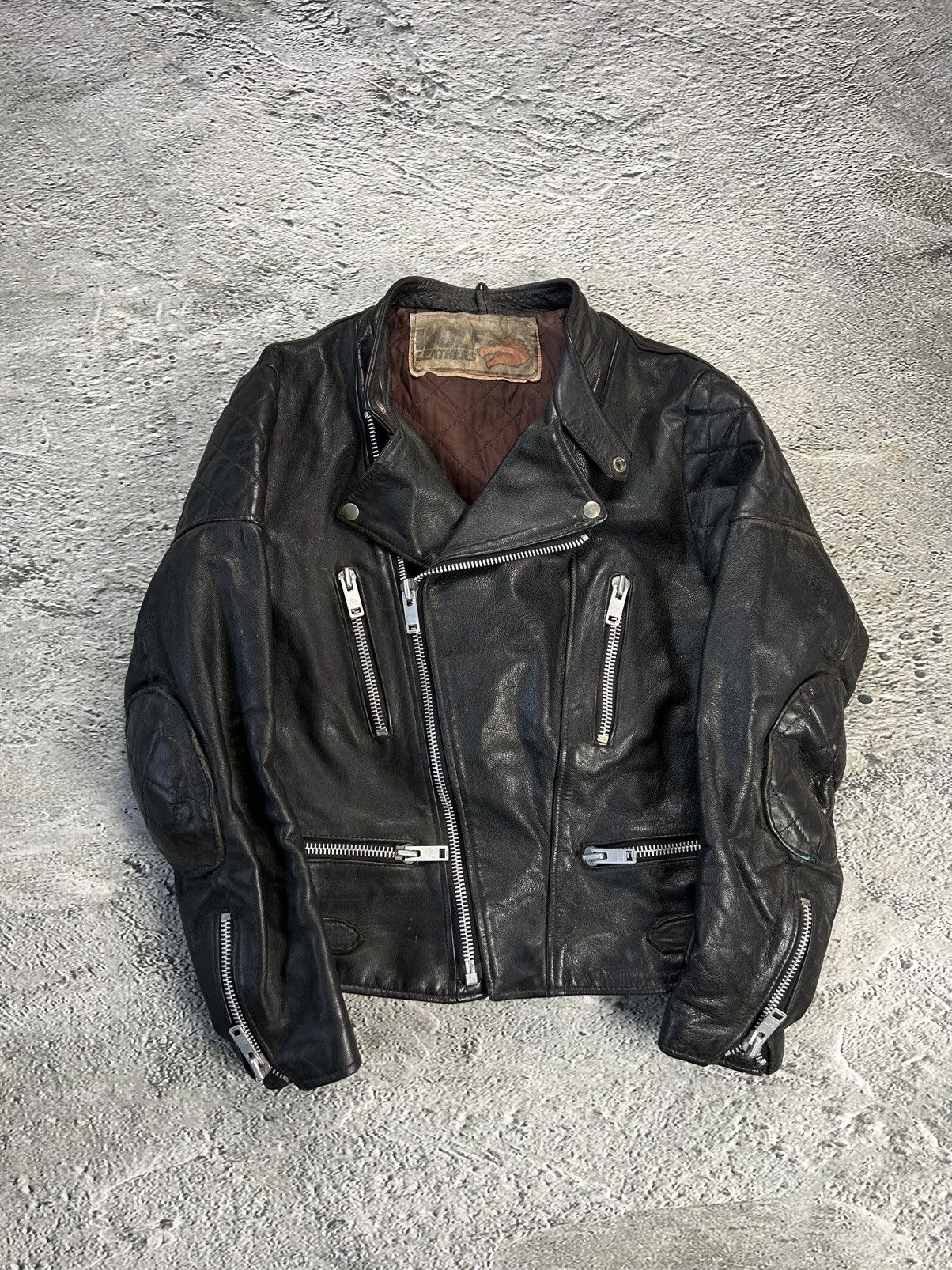 Vintage Burton Leather Jacket Avant Garde Rare Brown