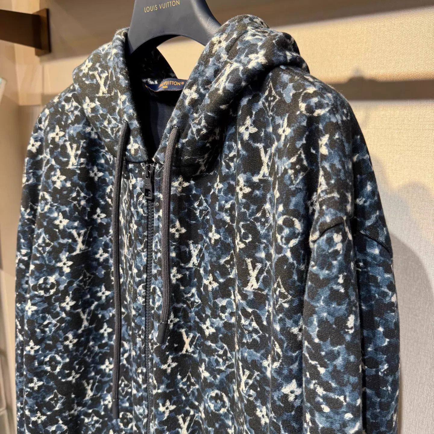 Louis Vuitton LV Blue Ink Monogram Zip-Up Hoodie XXL New Size US XXL / EU 58 / 5 - 6 Thumbnail