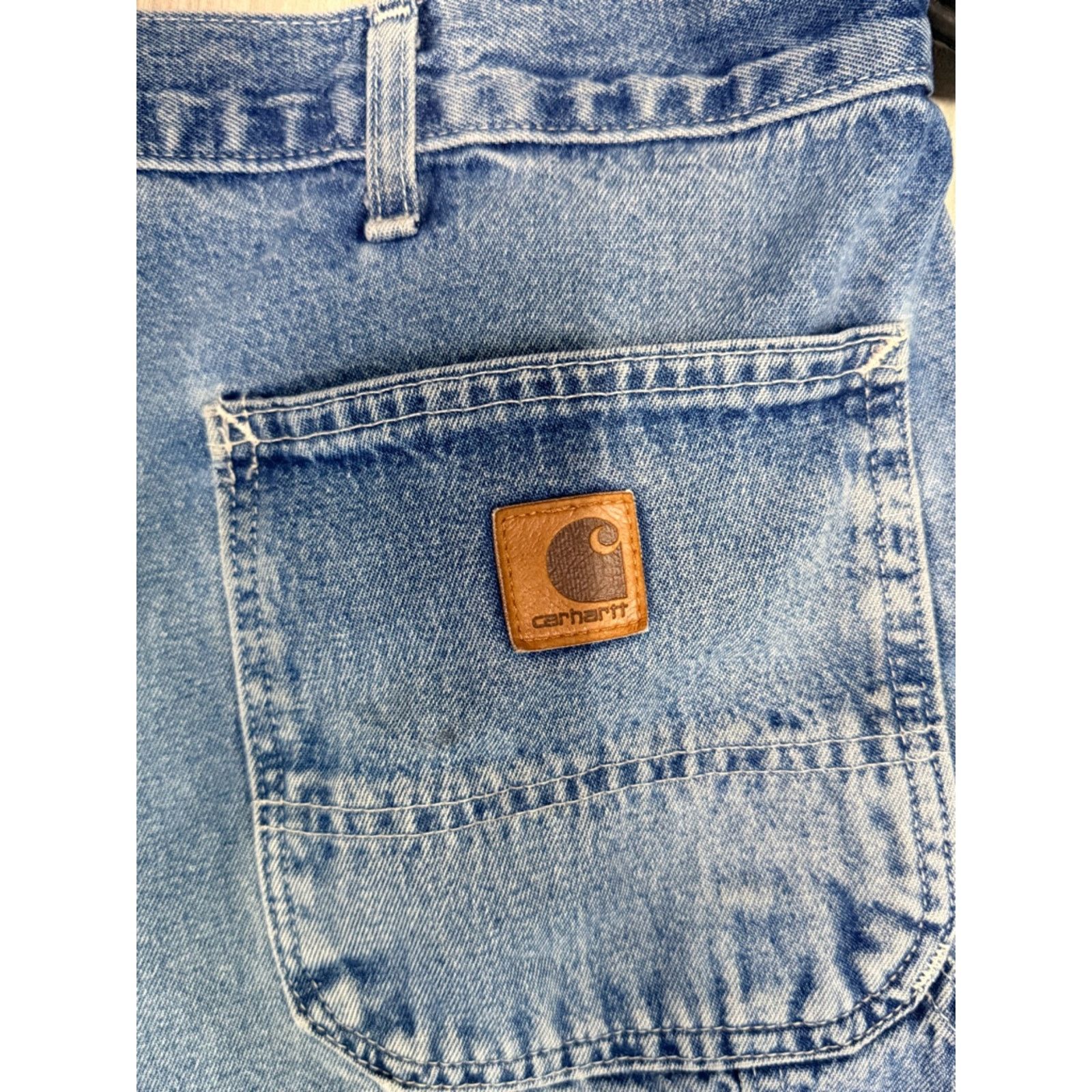 Carhartt Carhartt Light Wash Carpenter Denim Shorts Size US 42 / EU 58 - 3 Thumbnail