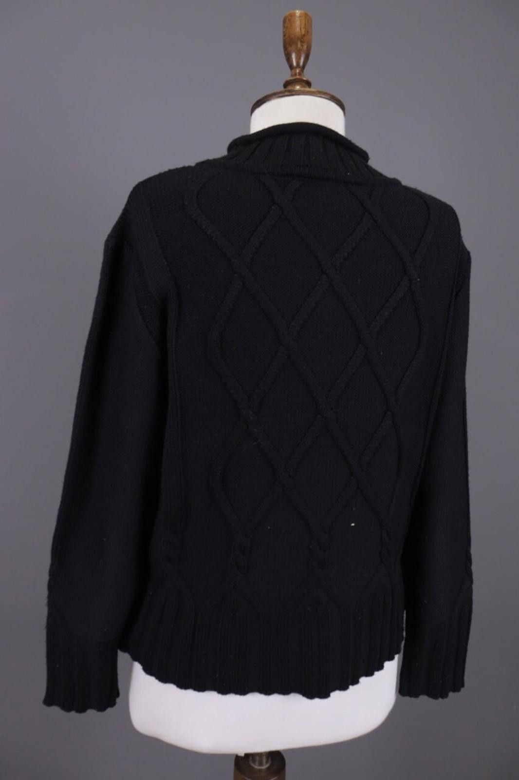Carlo Colucci Carlo Colucci Black Wool Embroidered Knit Sweater Size 40 Size M / US 6-8 / IT 42-44 - 10 Thumbnail