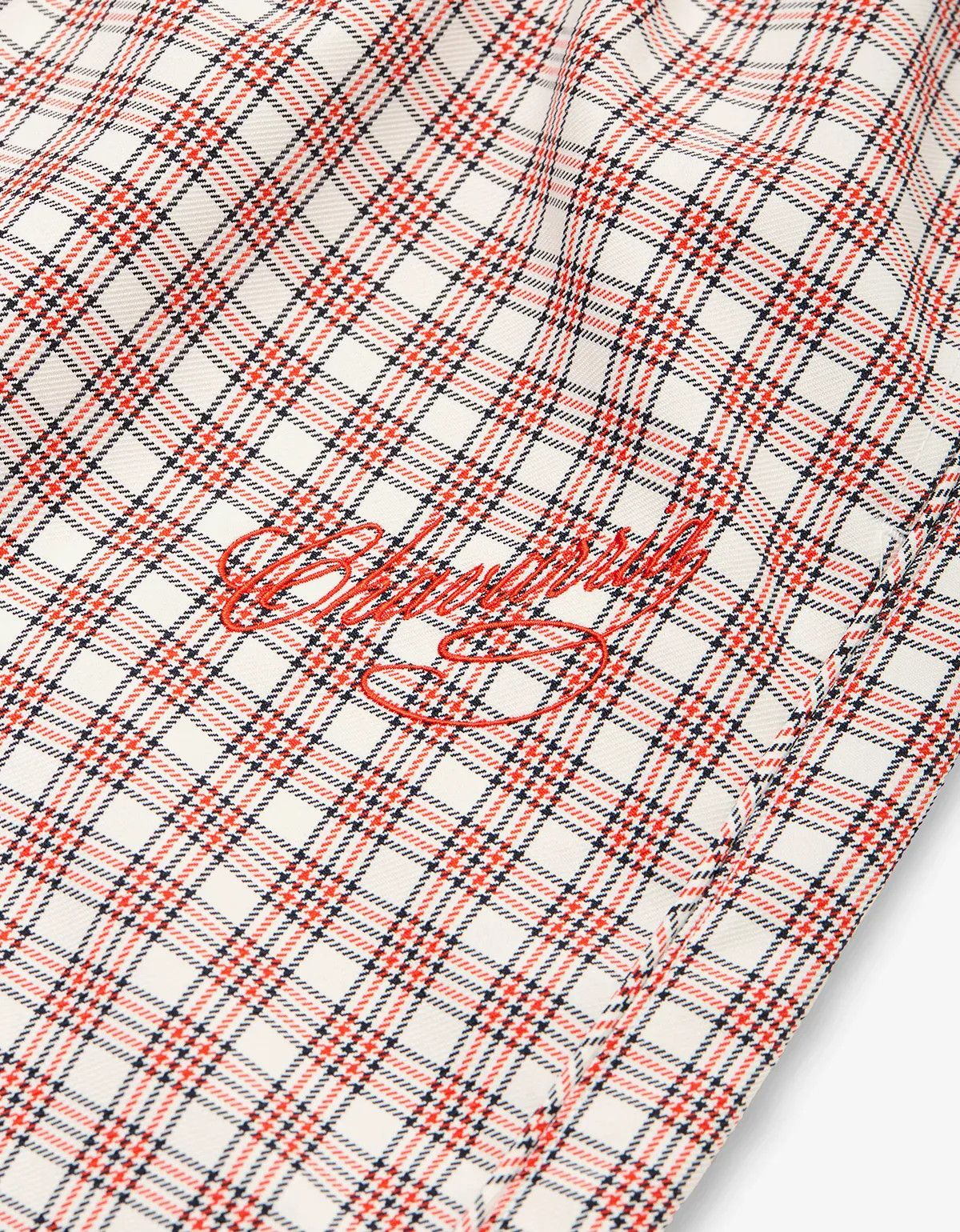 Willy Chavarria Willy Chavarria Red Picnic Plaid Ruff Rider Track Pant Size US 30 / EU 46 - 3 Thumbnail