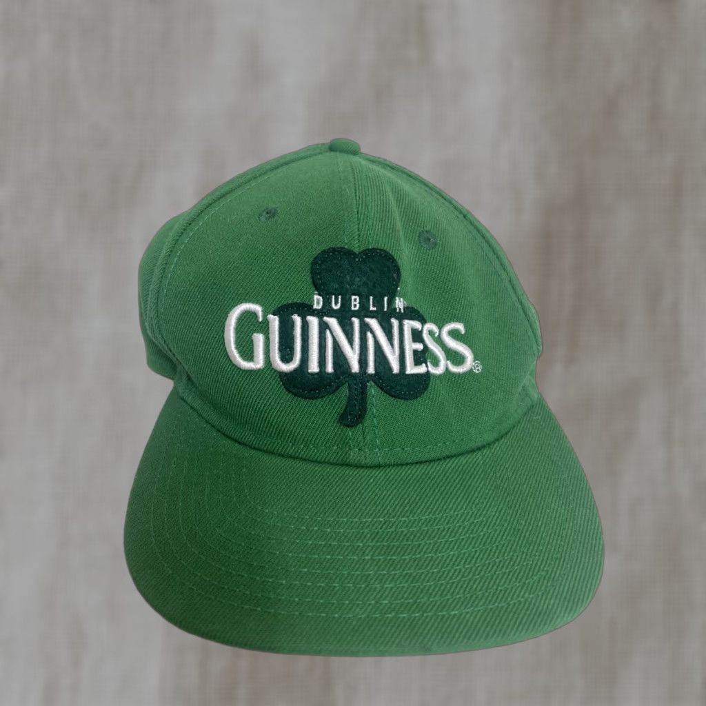Vintage VINTAGE Dublin Guinness Snapback Hat Green One Size Adjustable Embroidered Size ONE SIZE - 1 Thumbnail