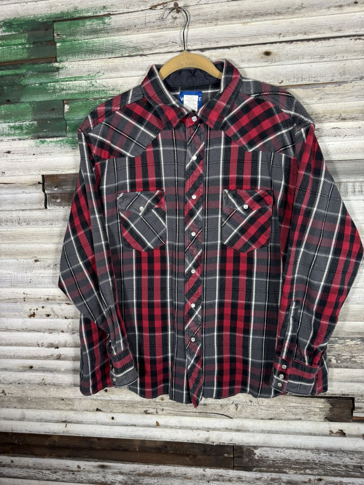 Vintage × Wrangler Vintage Wrangler Western Wear Shirt Size US XXL / EU 58 / 5 - 3 Thumbnail
