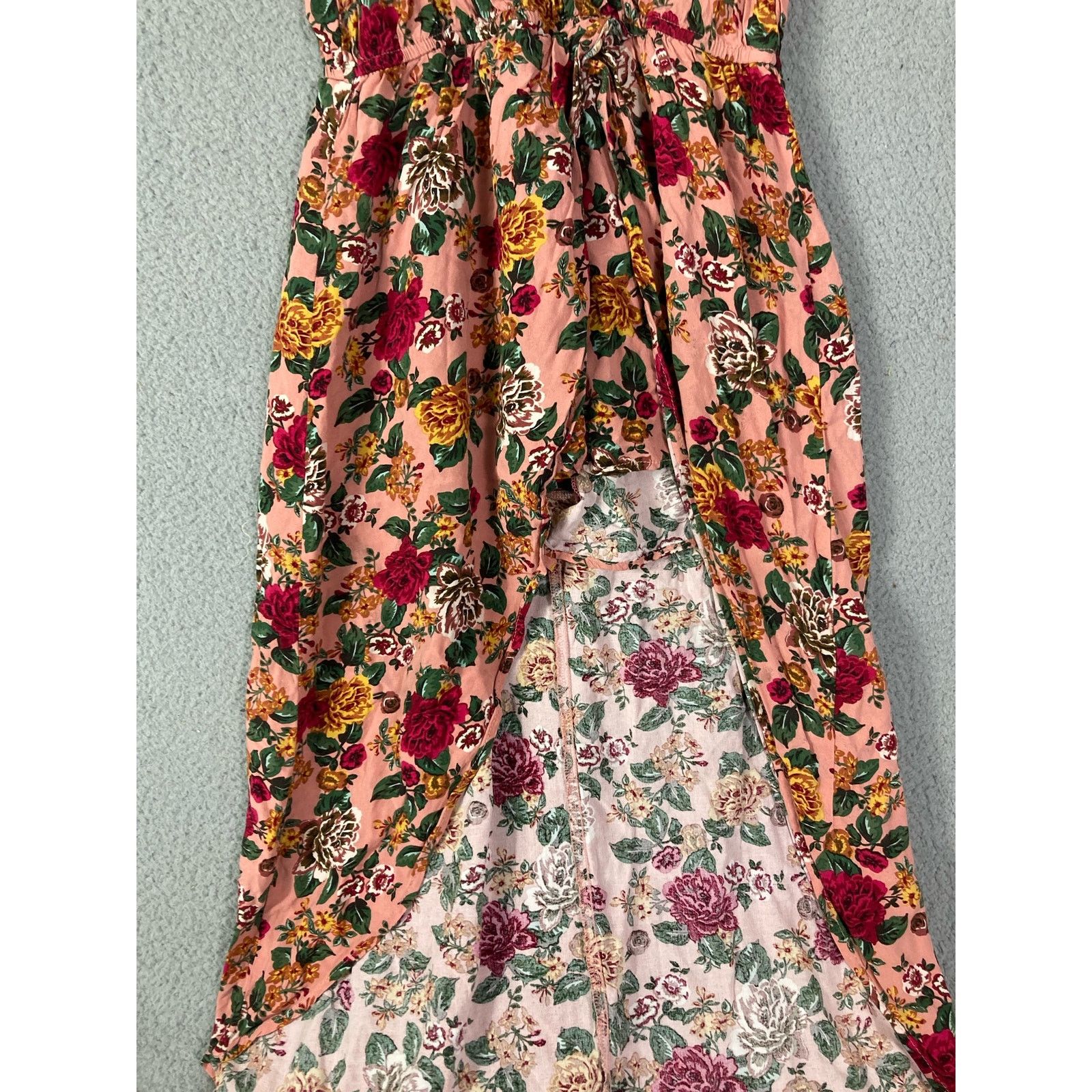Other Pink Floral Juniors Dress Sz M Inner Shorts Summer Casual Size M / US 6-8 / IT 42-44 - 10 Thumbnail