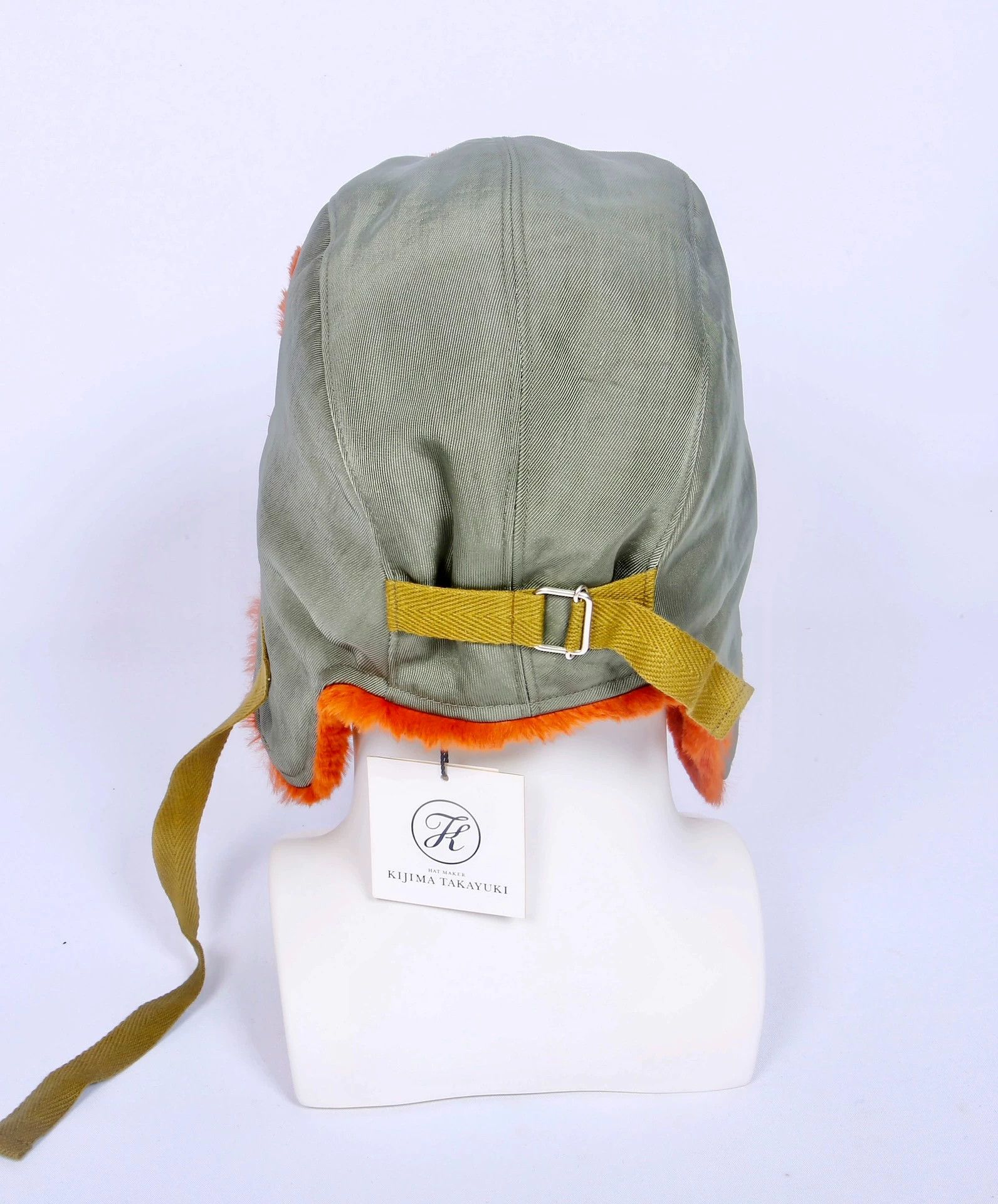KIJIMA TAKAYUKI kijima takayuki dog ear hat olive green dirty orange faux 2 Size ONE SIZE - 4 Thumbnail
