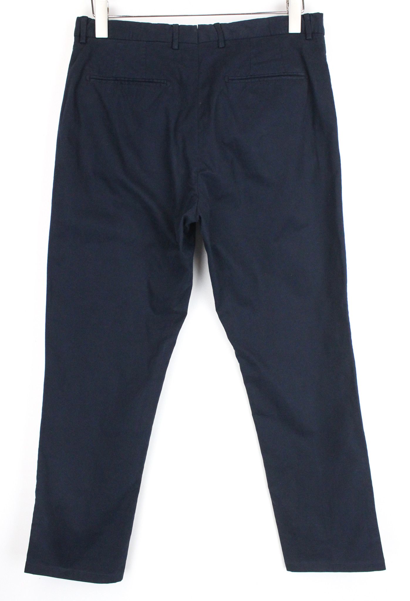 Suitsupply PORTO NOVO UK32R Cotton Dark Blue Trousers 66603 Size US 32 / EU 48 - 2 Thumbnail