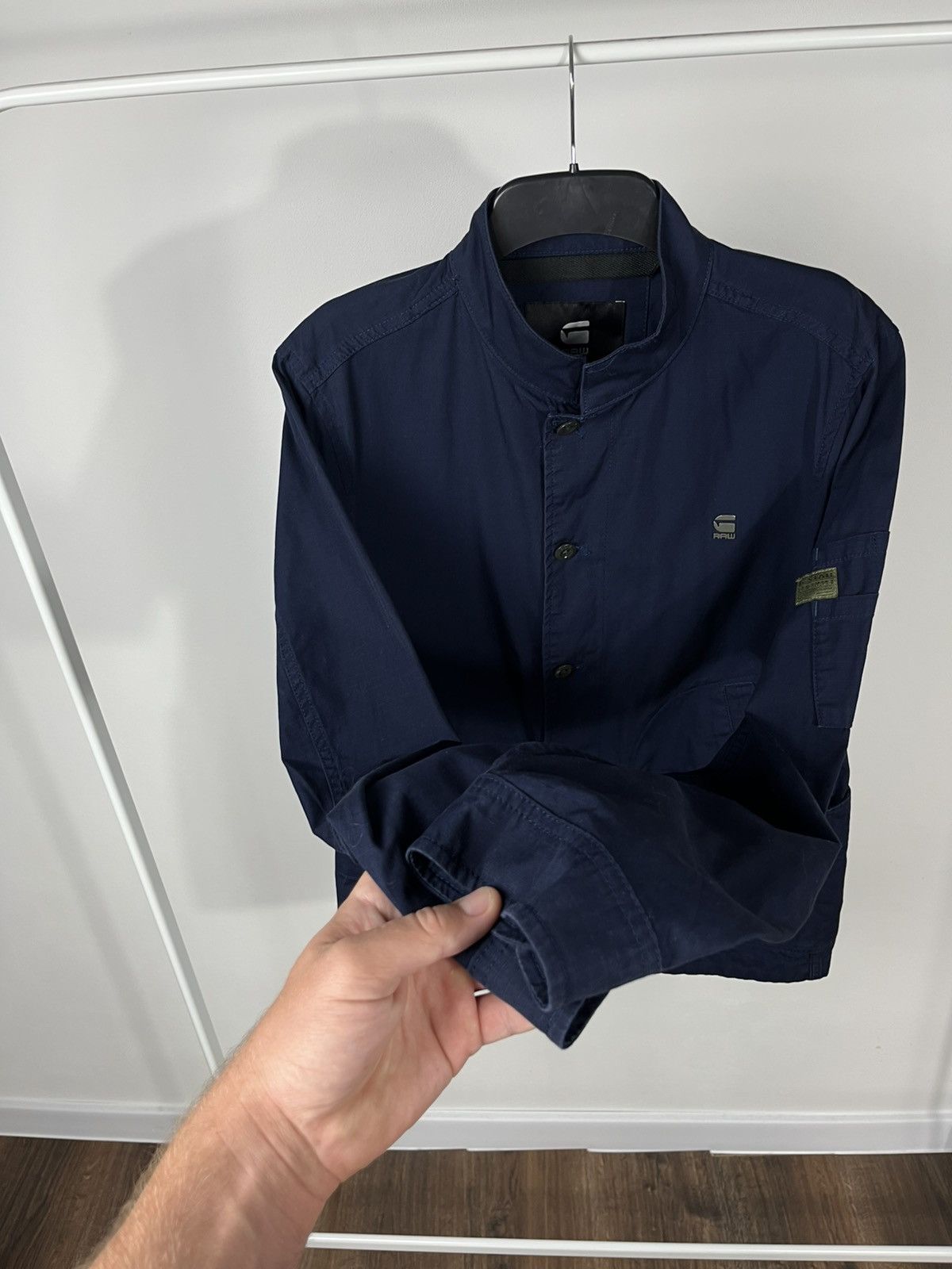 G-Star G-Star RAW Utility Worker Jacket M Navy Ripstop Stand Collar Size US M / EU 48-50 / 2 - 5 Thumbnail