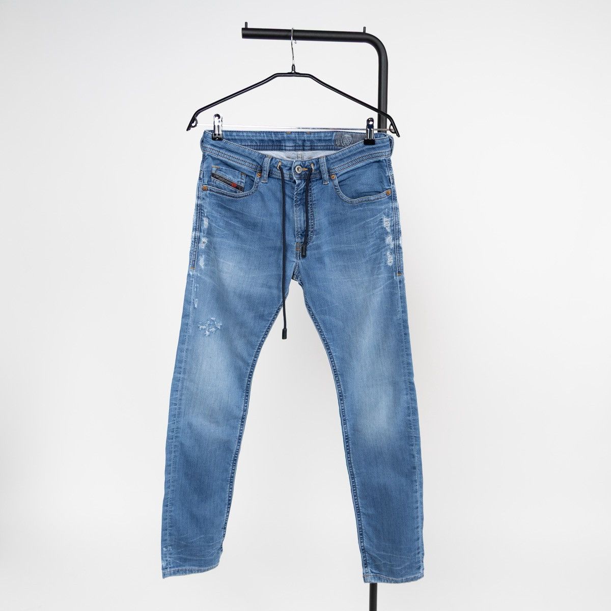 Diesel Diesel Thommer Mens Blue JoggJeans Slim Fit Distressed Denim Size US 30 / EU 46 - 1 Thumbnail