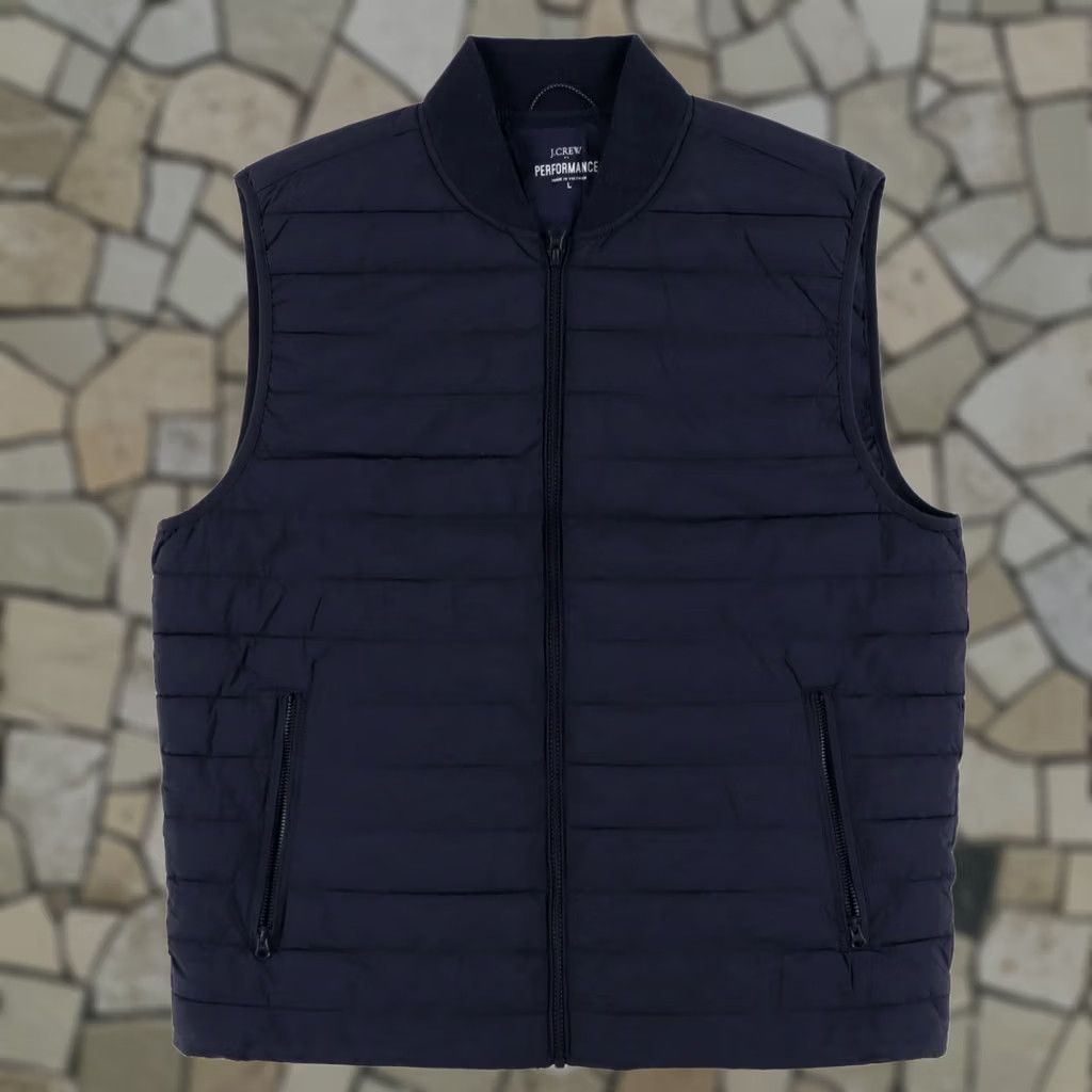 J.Crew J. Crew Performance Puffer Vest Jacket Navy Men's L Size US L / EU 52-54 / 3 - 1 Thumbnail