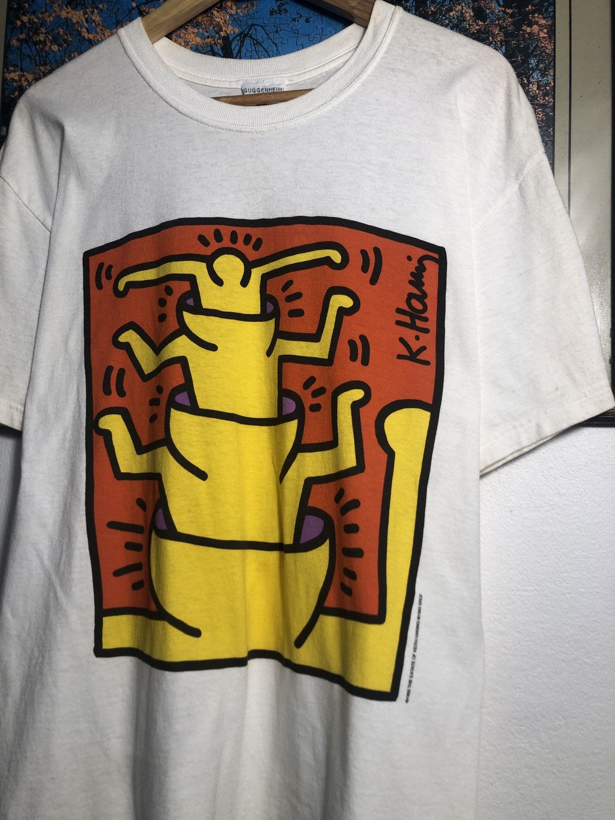 Keith Haring × Vintage RARE Vintage Keith Haring Guggenheim Museum Size US L / EU 52-54 / 3 - 4 Thumbnail