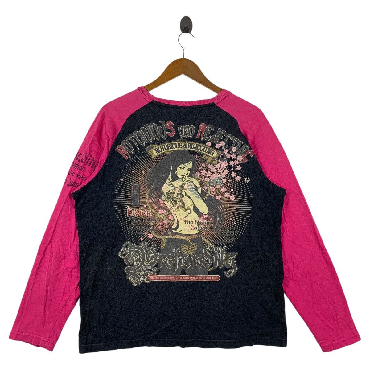 Other Vintage Profundity "The Fusion Japan" Raglan Long sleeve tee Size US L / EU 52-54 / 3 - 1 Thumbnail