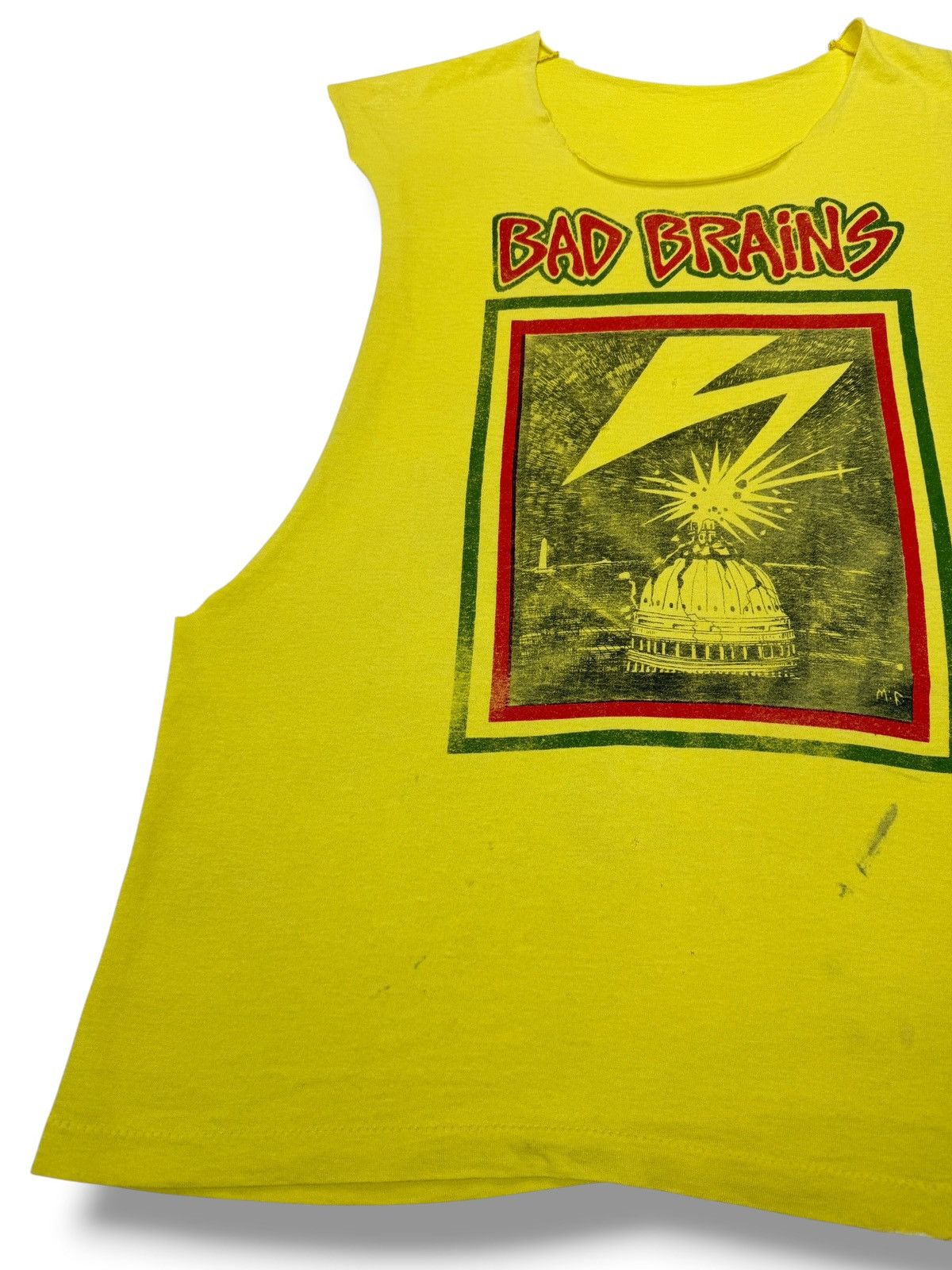 Band Tees Vintage 90’s Bad Brains Cut Off Band Tee Shirt Size US XL / EU 56 / 4 - 2 Thumbnail