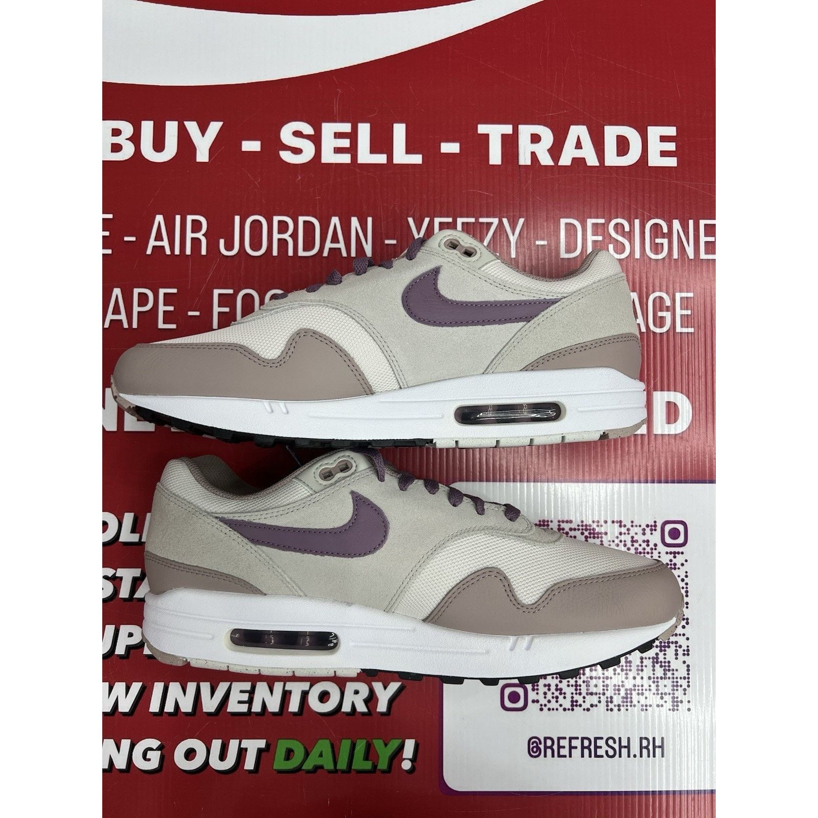 Nike Nike Air Max 1 Light Bone Violet Dust Size 11.5 FB9660-002 Size US 11.5 / EU 44-45 - 5 Thumbnail