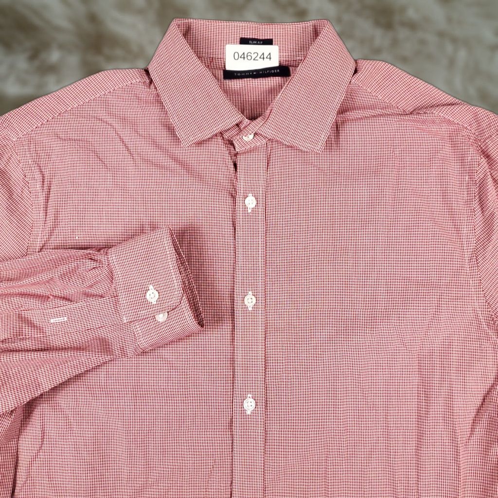 Tommy Hilfiger Tommy Hilfiger Shirt Mens Large Red Check Button Up Long Sleeve Casual Size US L / EU 52-54 / 3 - 1 Thumbnail