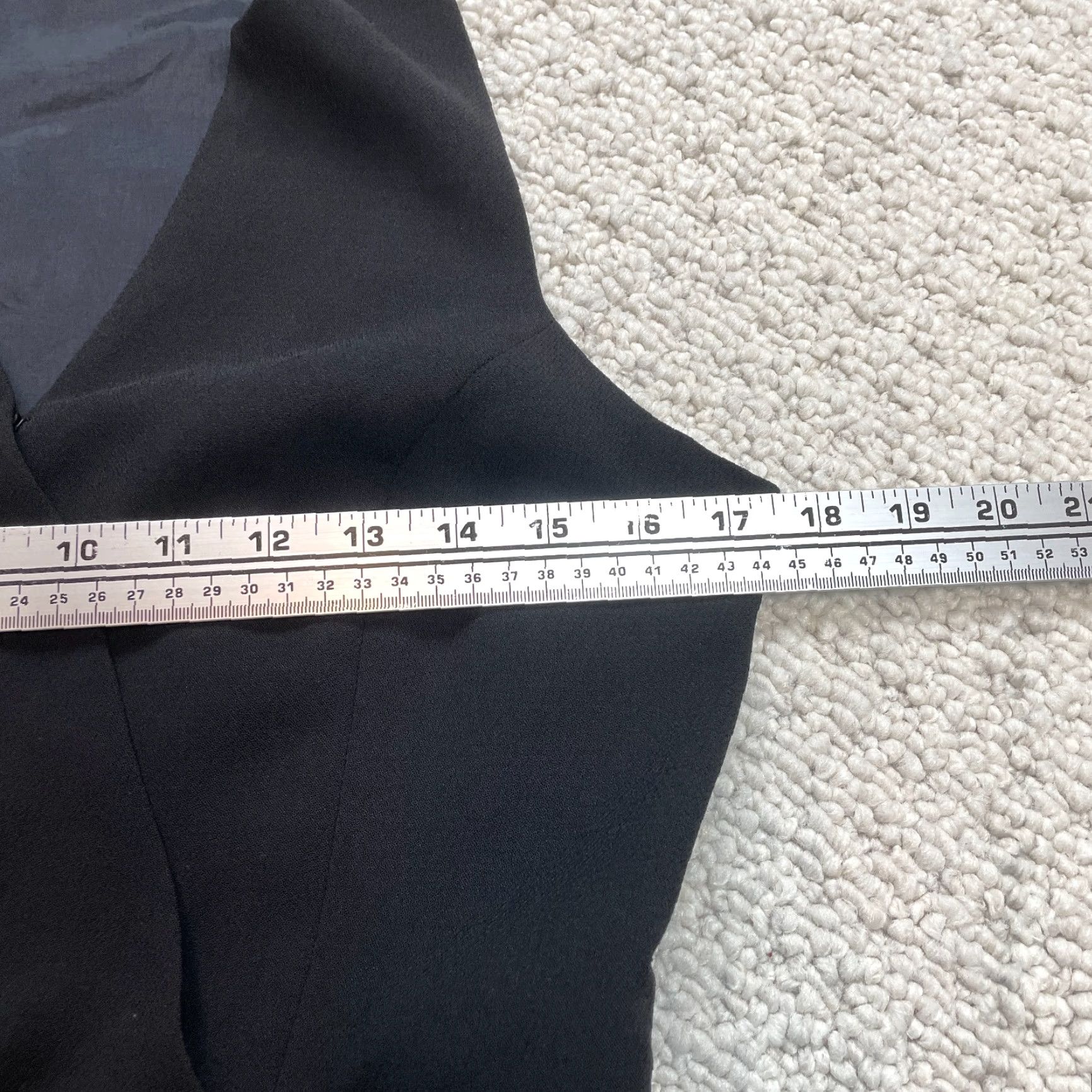 BCBGeneration VINTAGE BCBGeneration Shift Dress Womens 8 Black Sleeveless Midi Split Neck Polyester Chiffon Dress Size M / US 6-8 / IT 42-44 - 5 Thumbnail