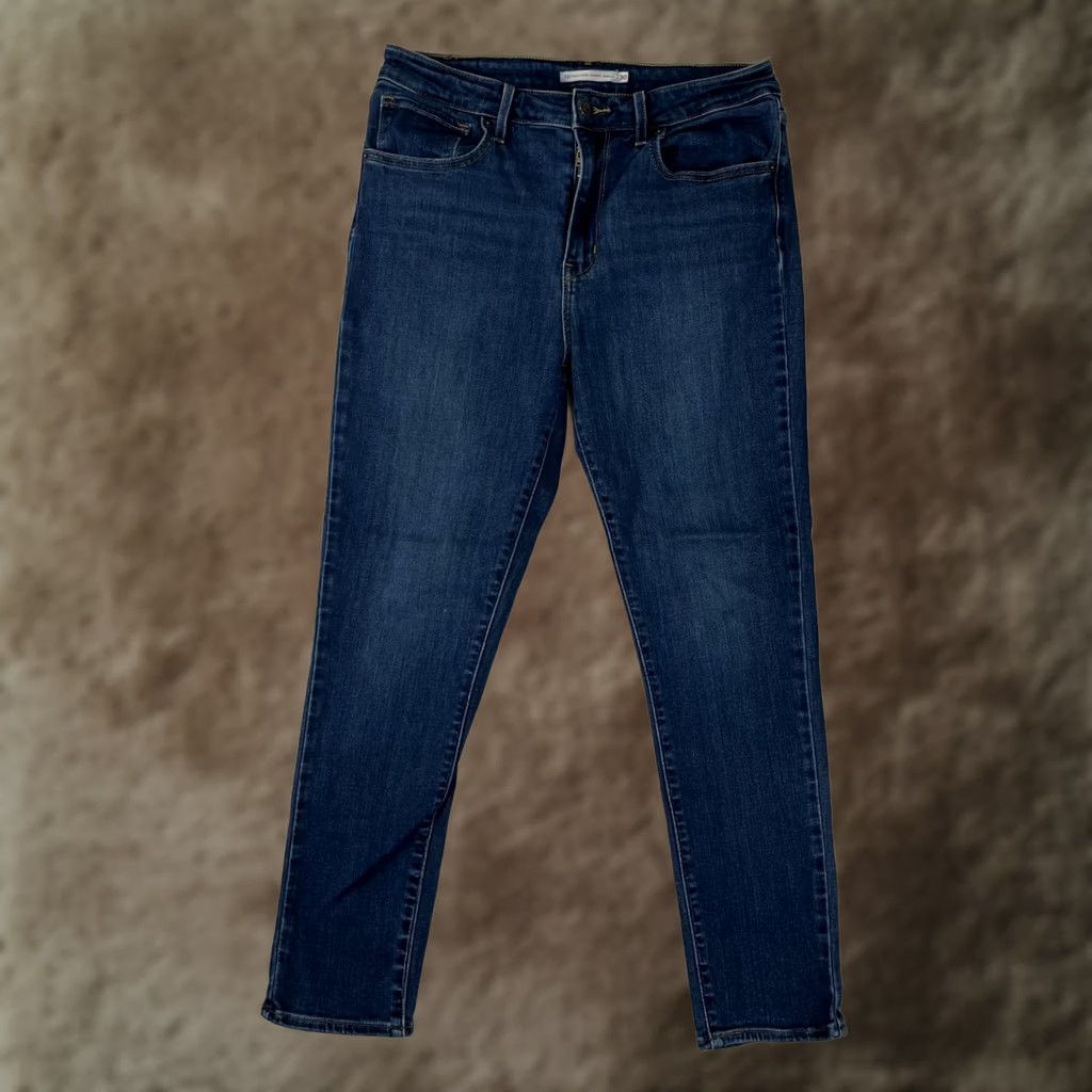 Levi's Levi's 721 High Rise Skinny Ankle Jeans Women's 30 Blue Denim Stretch Size 30" / US 8 / IT 44 - 1 Thumbnail