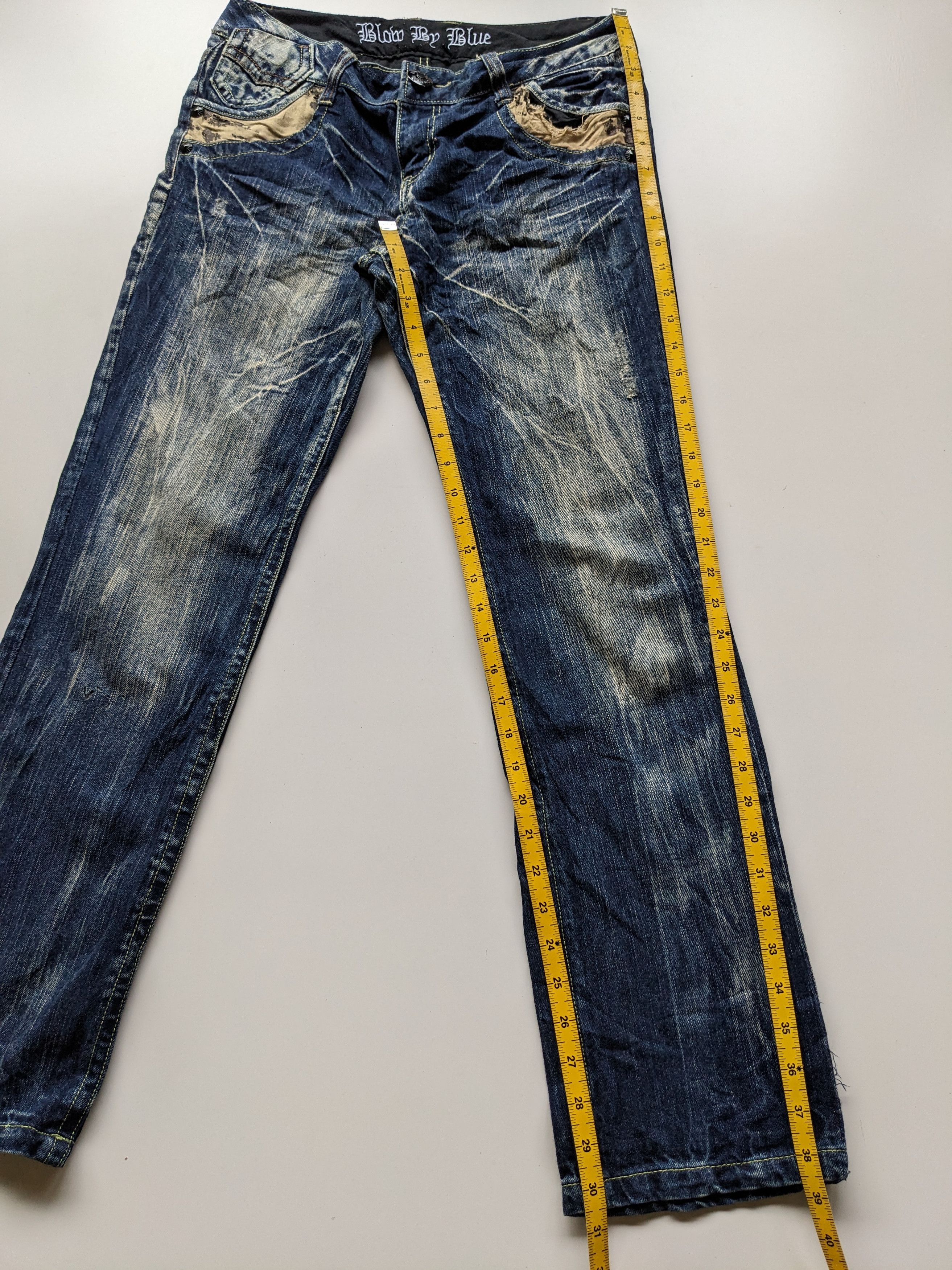 If Six Was Nine × Japanese Brand Blow by Blue faded jeans Size US 30 / EU 46 - 8 Thumbnail