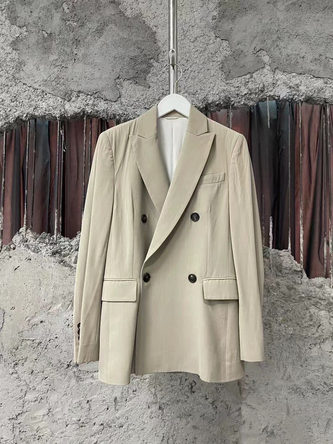 Brunello Cucinelli Brunello Cucinelli Beige Blazer - dmc Size US M / EU 48-50 / 2 - 1 Thumbnail