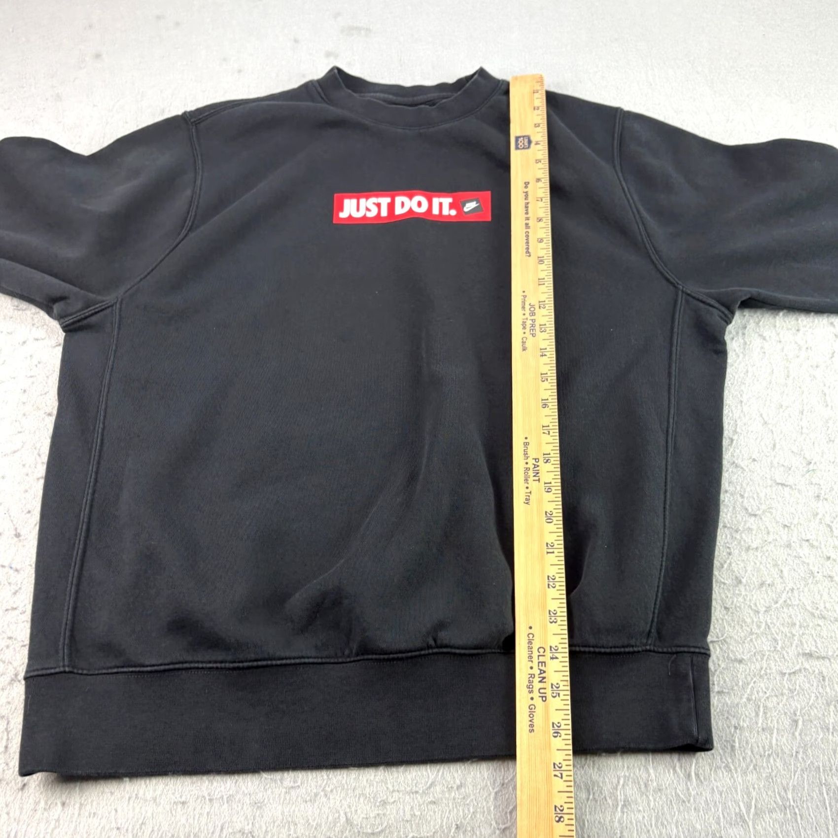 Nike Nike Sweatshirt Mens Medium Black Crew Neck Fleece Pullover Spell Out Size US M / EU 48-50 / 2 - 5 Thumbnail