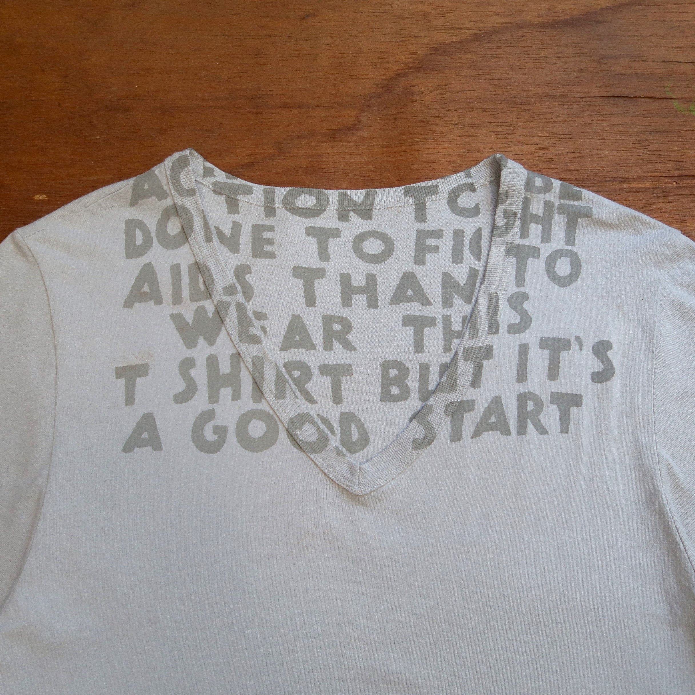 Maison Margiela SS 2011 Aids Awareness Reflective T-Shirt Size US S / EU 44-46 / 1 - 3 Thumbnail
