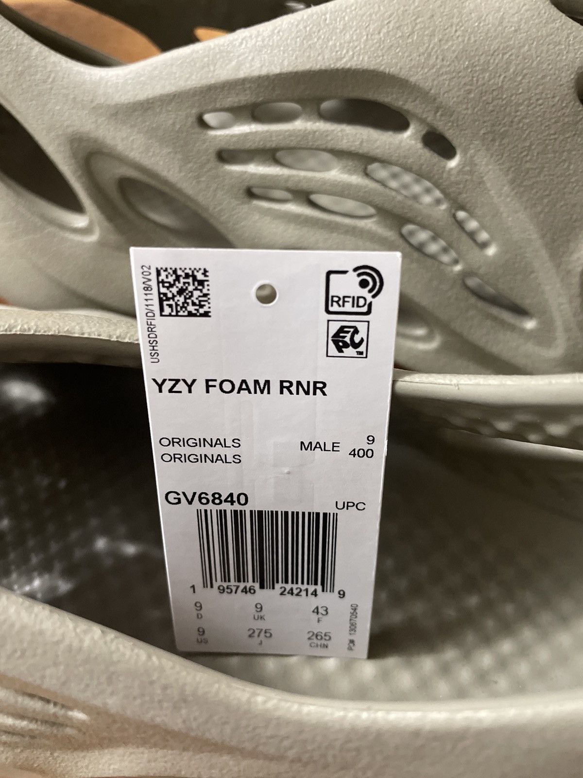 Adidas × Yeezy Yeezy Foam Runner Stone Salt Size US 9 / EU 42 - 4 Thumbnail