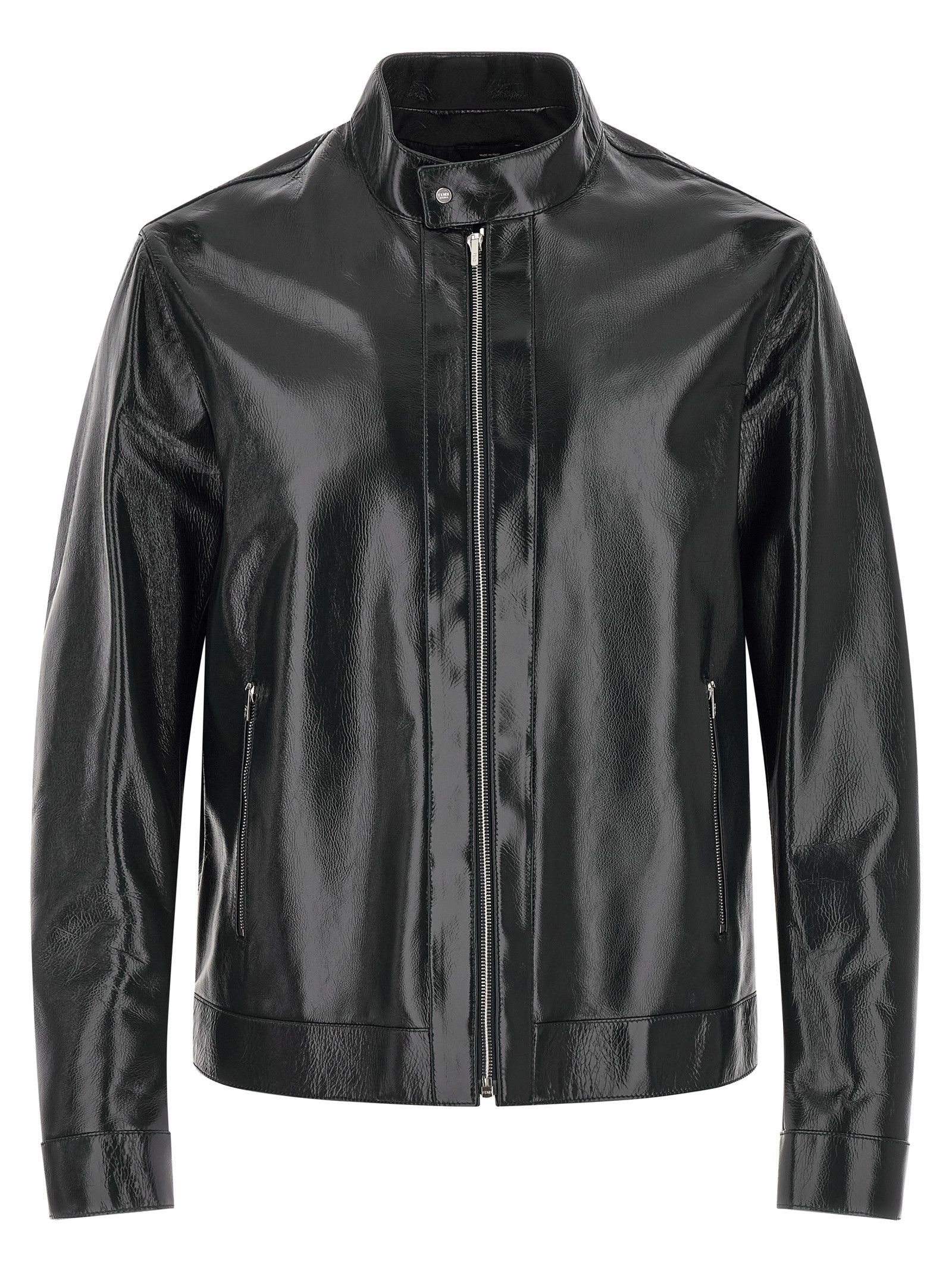 Fendi Lacquered leather blouson Size US L / EU 52-54 / 3 - 1 Thumbnail