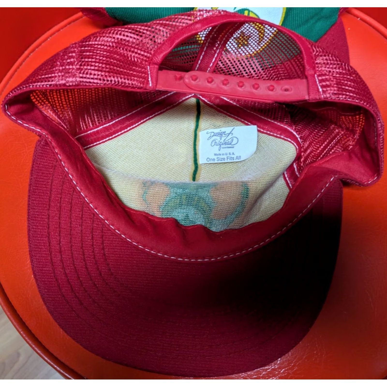 Vintage VTG Shrin er Irem Mason Logo Red Green Foam Snapback Trucker Hat Cap Men Adjustable Vintage Hat Cap Mens Size ONE SIZE - 5 Thumbnail