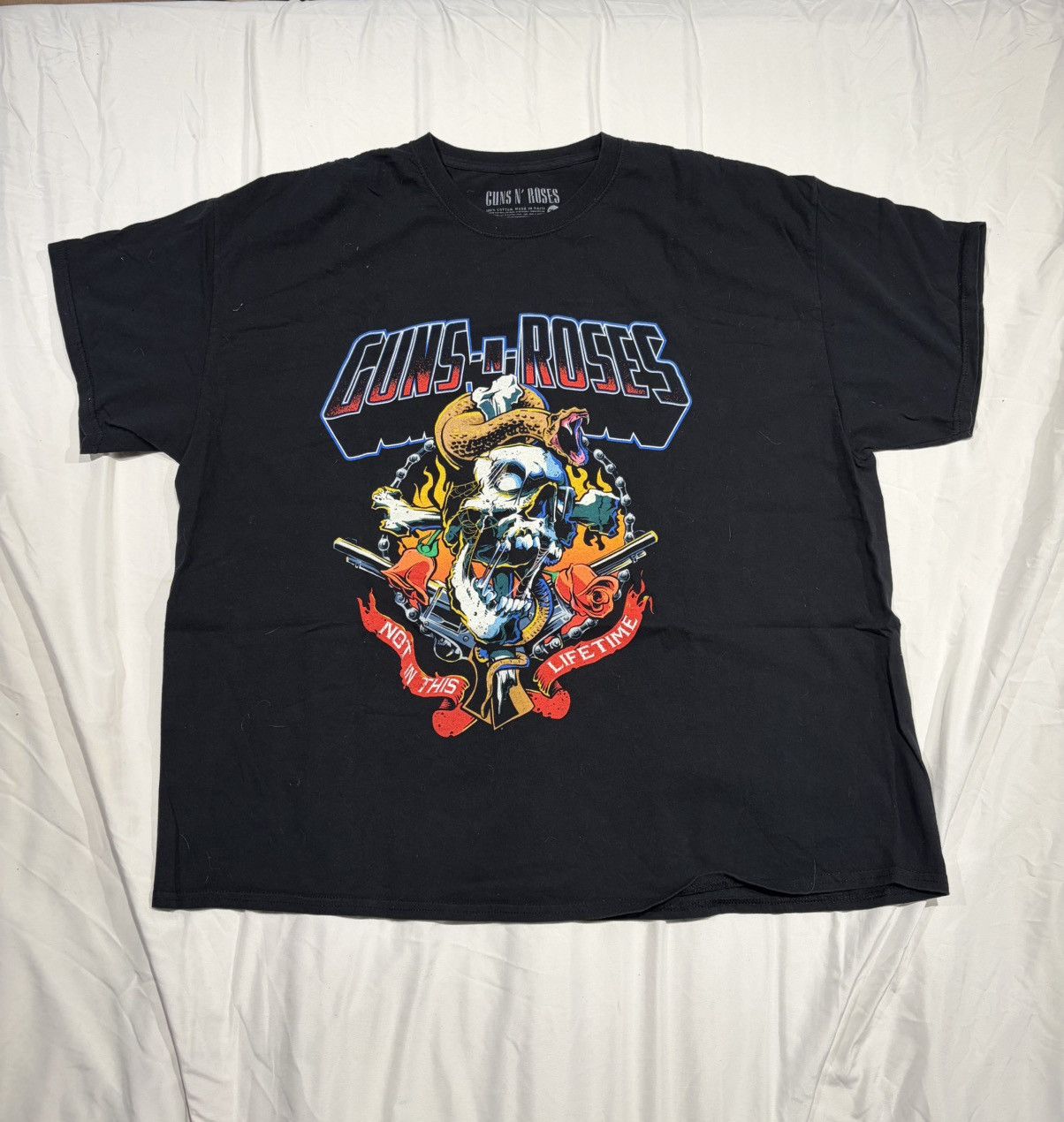Vintage Guns And Roses Shirt 3XL Size US XXL / EU 58 / 5 - 2 Thumbnail