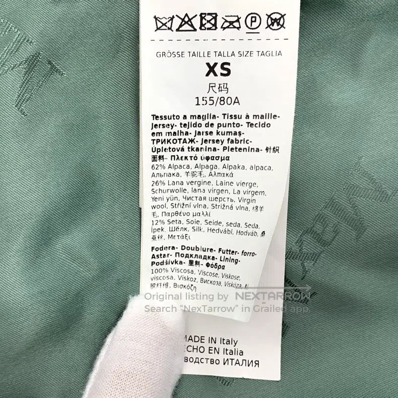 Max Mara Max Mara Green Teddy Alpaca Wool Collar Double Breasted Lo Size XS / US 0-2 / IT 36-38 - 6 Thumbnail