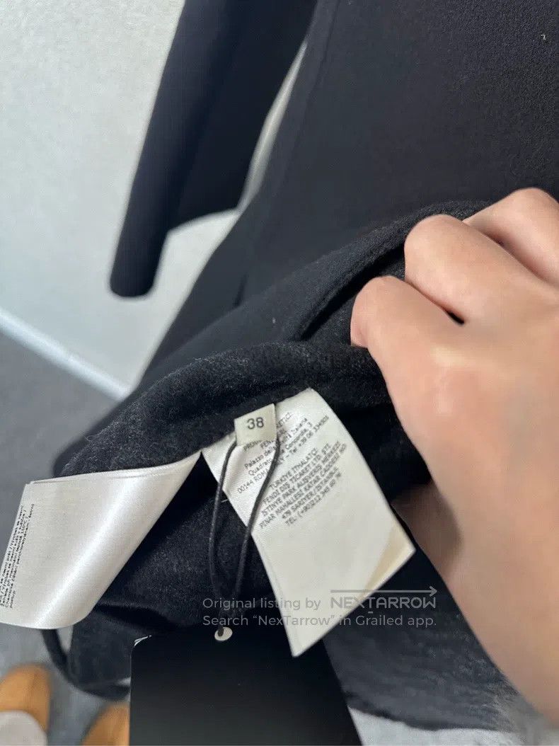 Fendi Fendi Black long coat Size XXS / US 00 / IT 34 - 4 Thumbnail