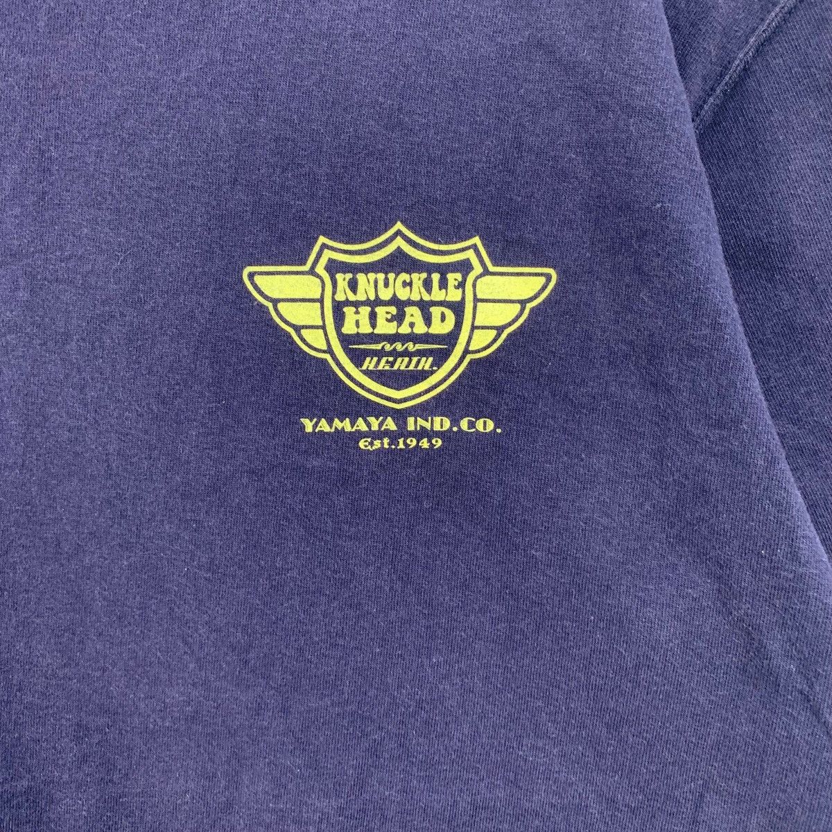 Vintage Vintage KNUCKLE HEAD MOTORCYCLE Yamaya Tee Shirt Top Japan Size US XL / EU 56 / 4 - 4 Thumbnail