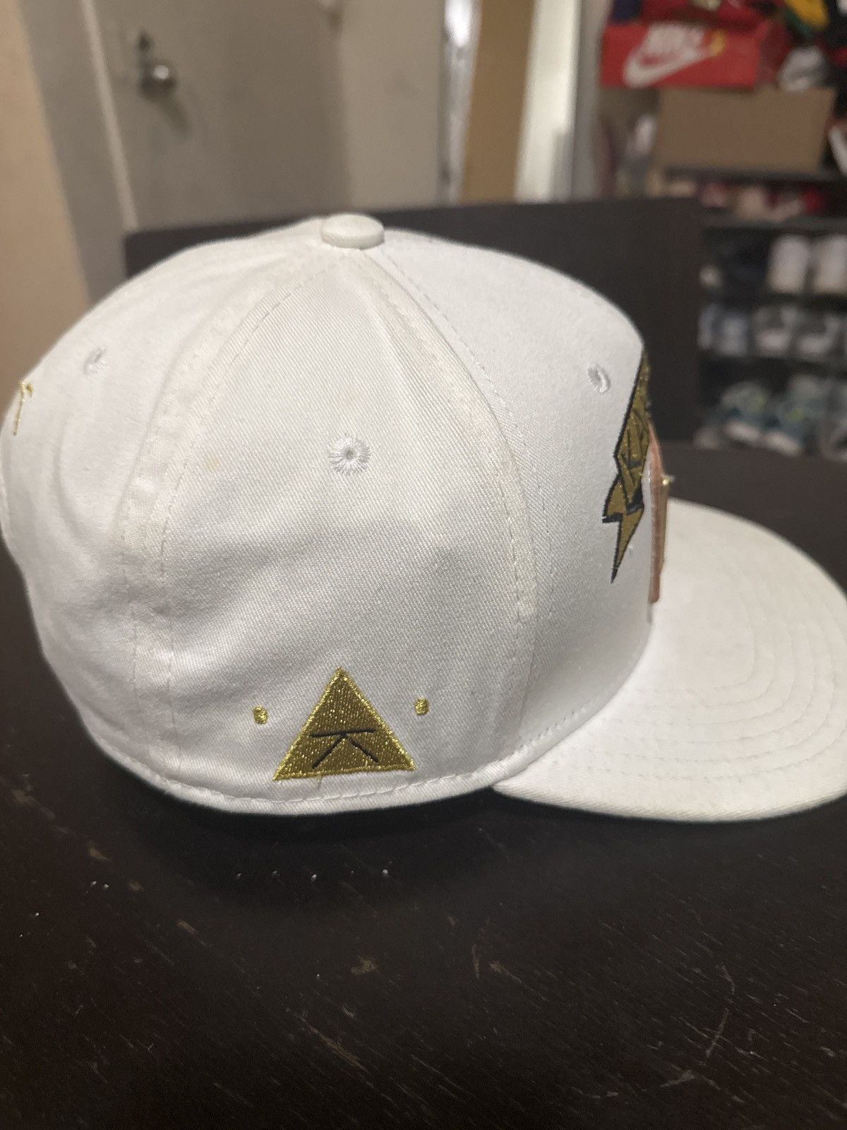 Karl Kani Vintage 90s White Karl Kani SnapBack Hat Size 36 - 4 Thumbnail
