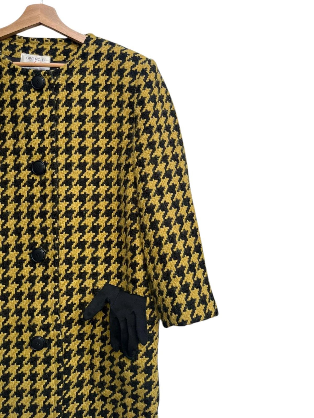 Givenchy Vintage Givenchy Life Tweed Check Wool Blend Coat Size M / US 6-8 / IT 42-44 - 8 Thumbnail