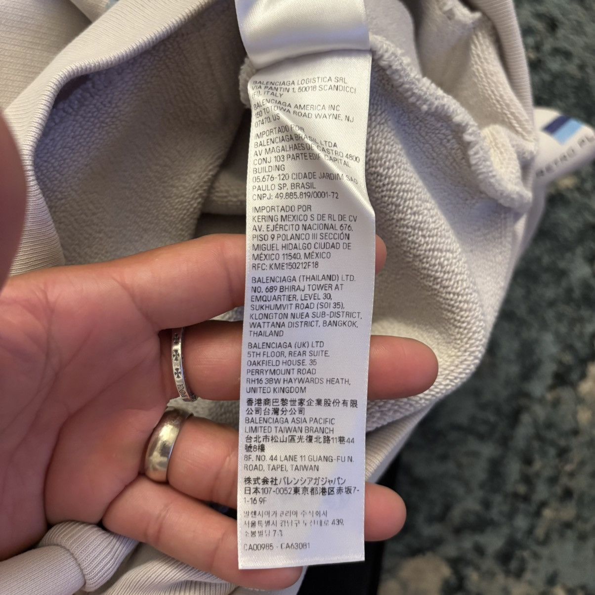 Balenciaga Balenciaga Business English Zip Up Hoodie Brand New Fits XS Size US XS / EU 42 / 0 - 12 Thumbnail