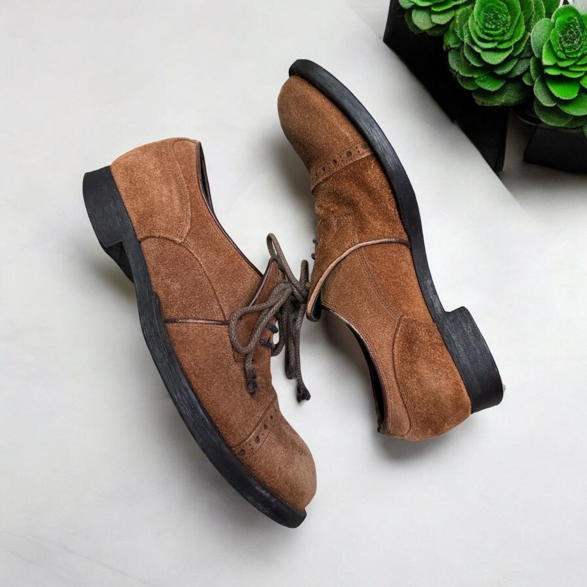 Maison MIHARA YASUHIRO MIHARAYASUHIRO SUEDE LEATHER BROGUE SHOES Size US 8 / EU 41 - 5 Thumbnail