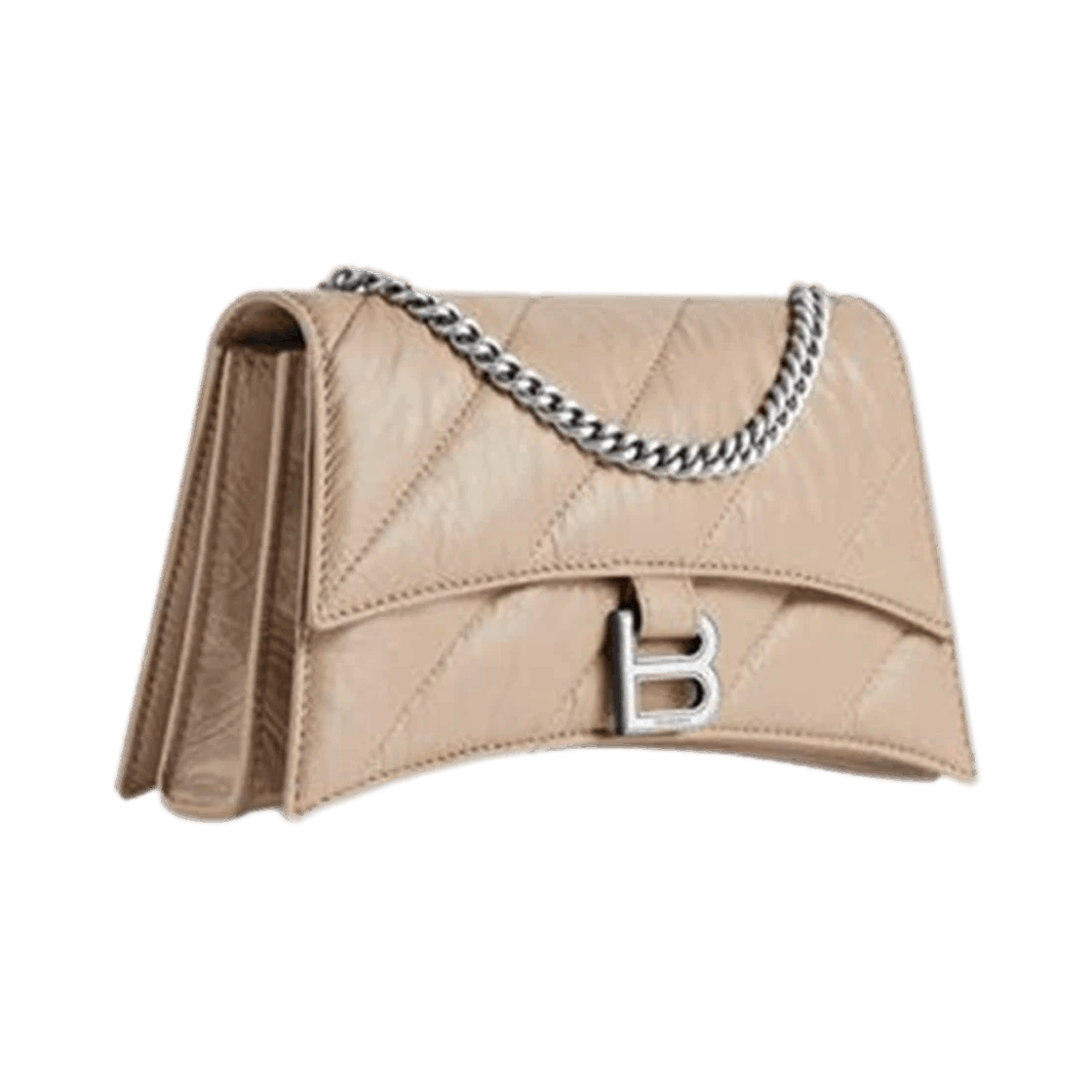 Balenciaga o1la1rc1a0126 Size: OS / Crush XS Chain Bag Quilted in Beige Size ONE SIZE - 3 Thumbnail