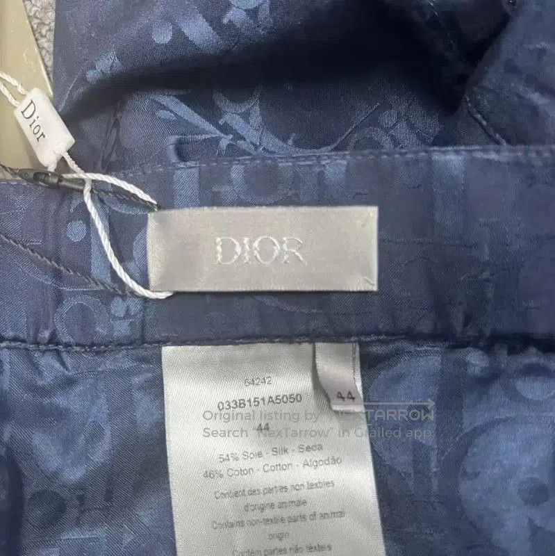 Other Dior Blue Cotton Casual Pants for Men . Size US 32 / EU 48 - 3 Thumbnail