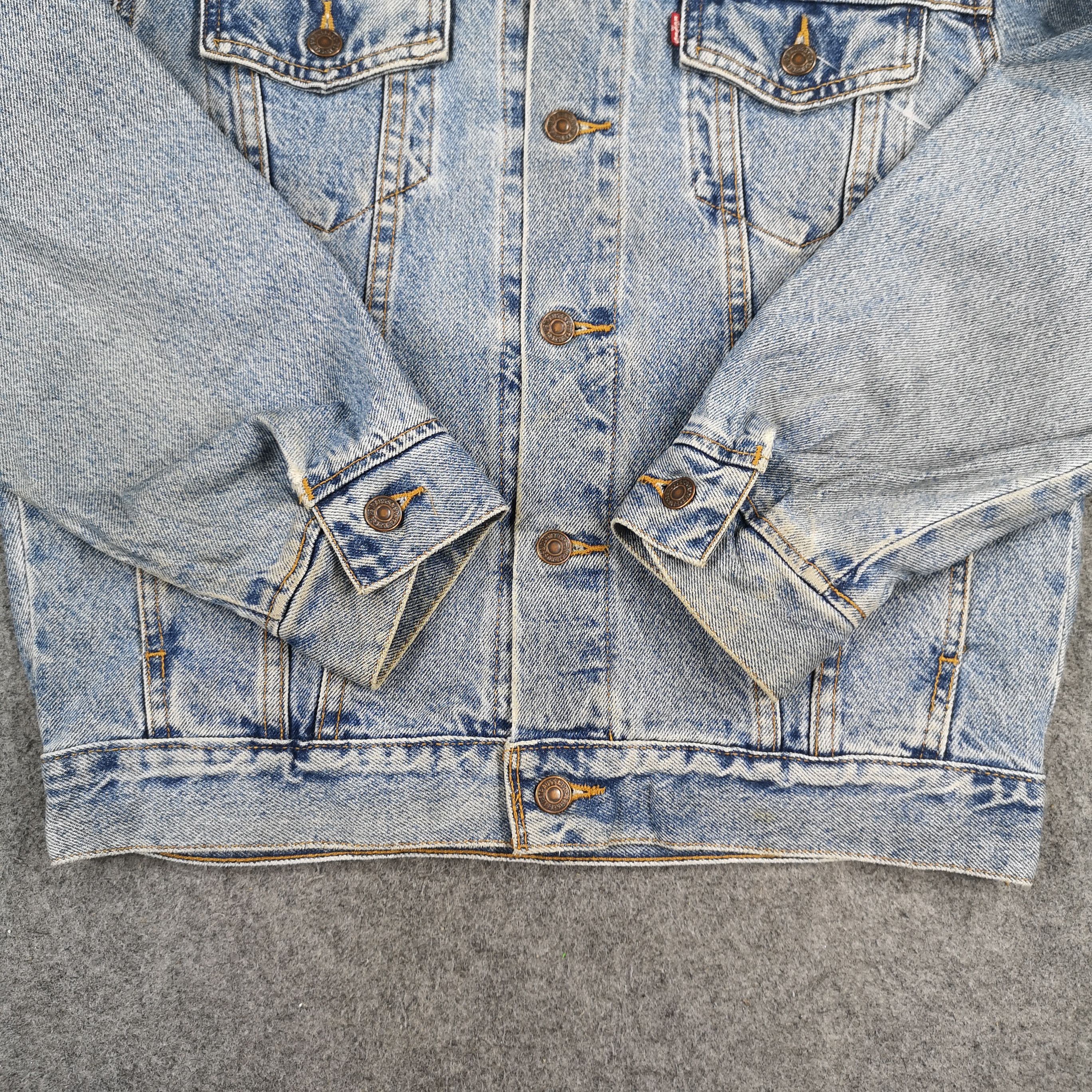 Levi's Stone Wash Vintage 90s Levis Denim Trucker Jacket Size US M / EU 48-50 / 2 - 5 Thumbnail