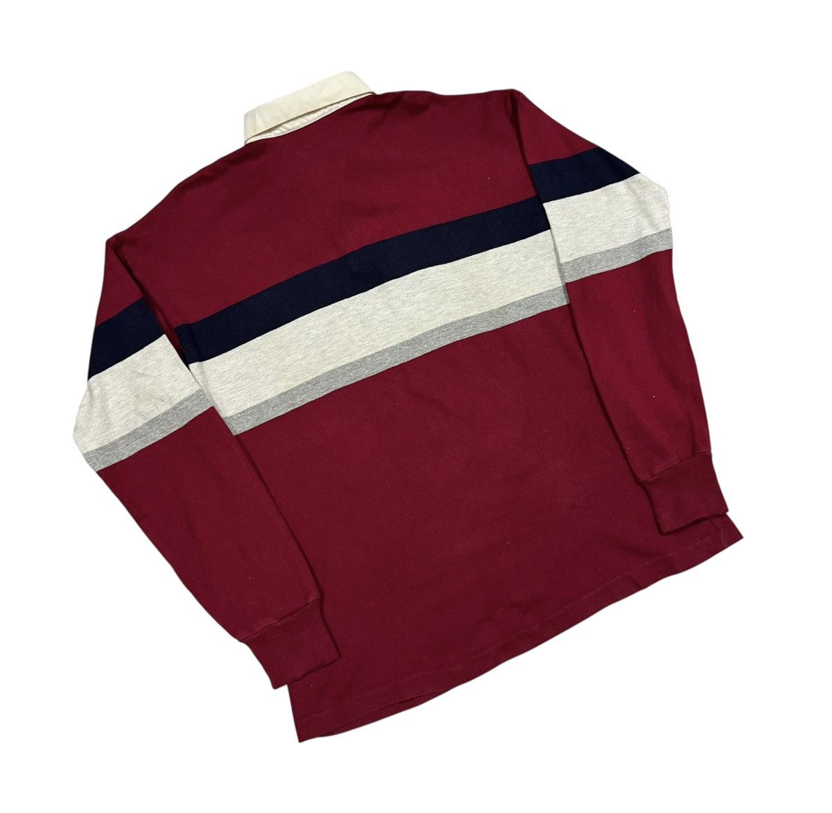 L.L. Bean Vtg🔥80’s LL Bean Rugby Stipred Shirt Made In Usa Size US L / EU 52-54 / 3 - 12 Thumbnail