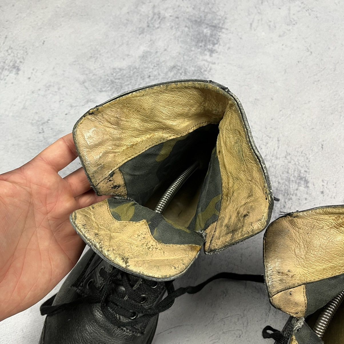 Diesel Vintage Diesel Avant Garde leather distressed boots 90’s Size US 11.5 / EU 44-45 - 21 Thumbnail
