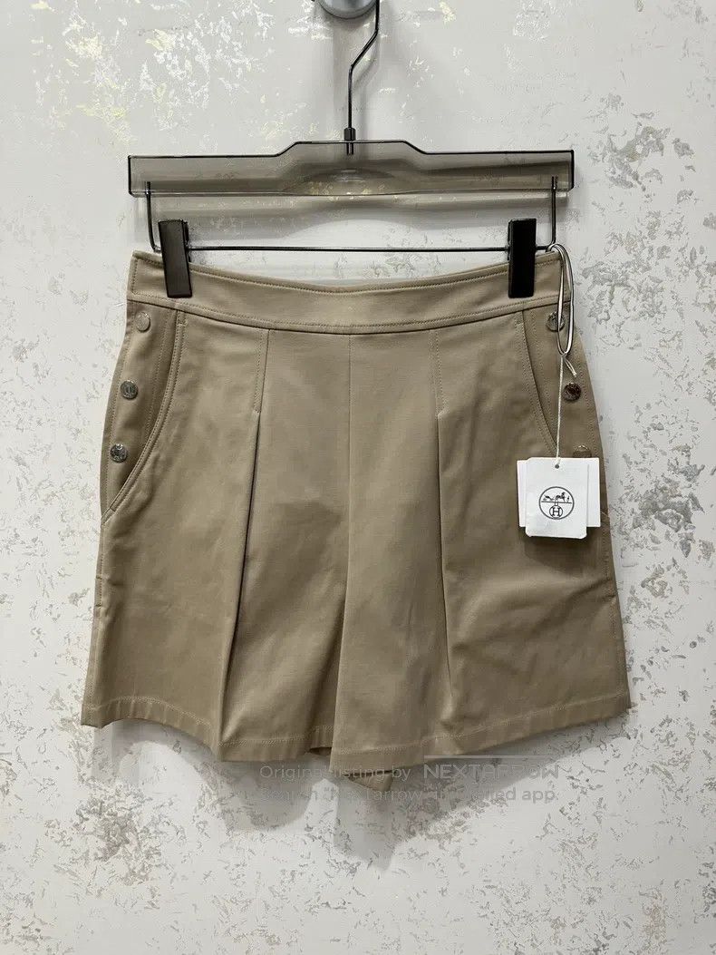 Hermes Hermes Khaki Short Pants Size 24" / US 00 / IT 34 - 5 Thumbnail