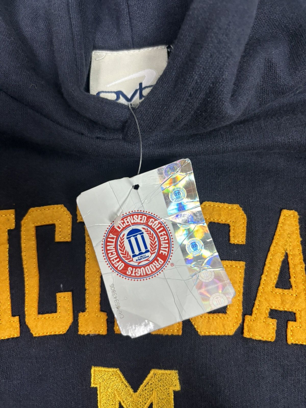 Collegium Vintage 90s u of m michigan old varsity spellout hoodie Size US S / EU 44-46 / 1 - 2 Thumbnail