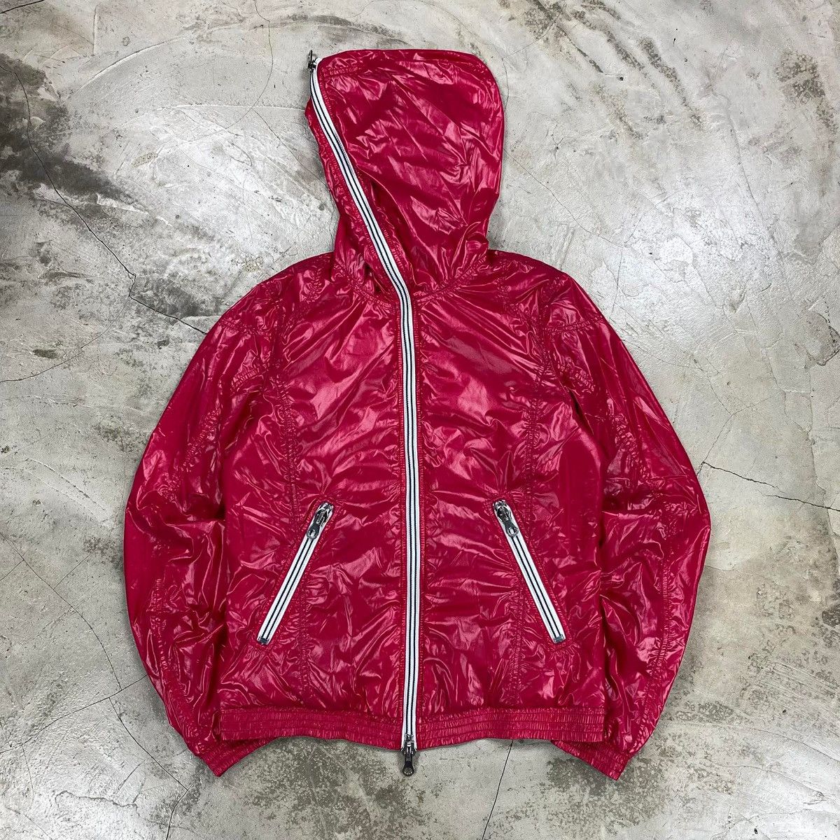 Goose Down Filled Hooded Full Zip Jacket