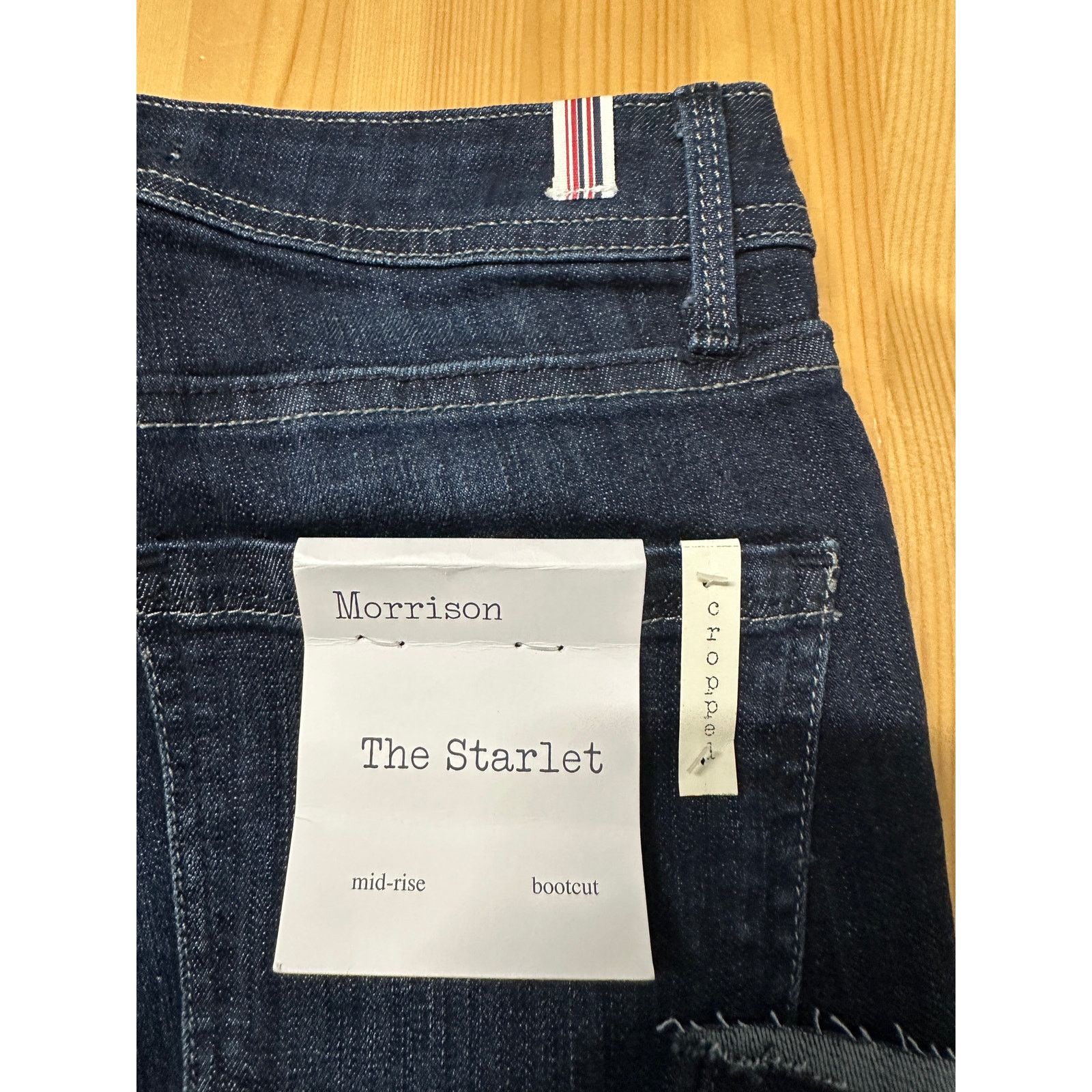 Other NWT Morrison The Starlet Mid Rise Bootcut Jeans Cropped 25 Size 25" / US 0 / IT 36 - 3 Thumbnail