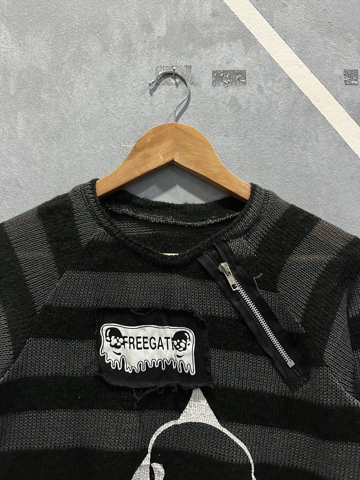 If Six Was Nine Skull Punk Y2K Knitwear Size XS / US 0-2 / IT 36-38 - 2 Thumbnail