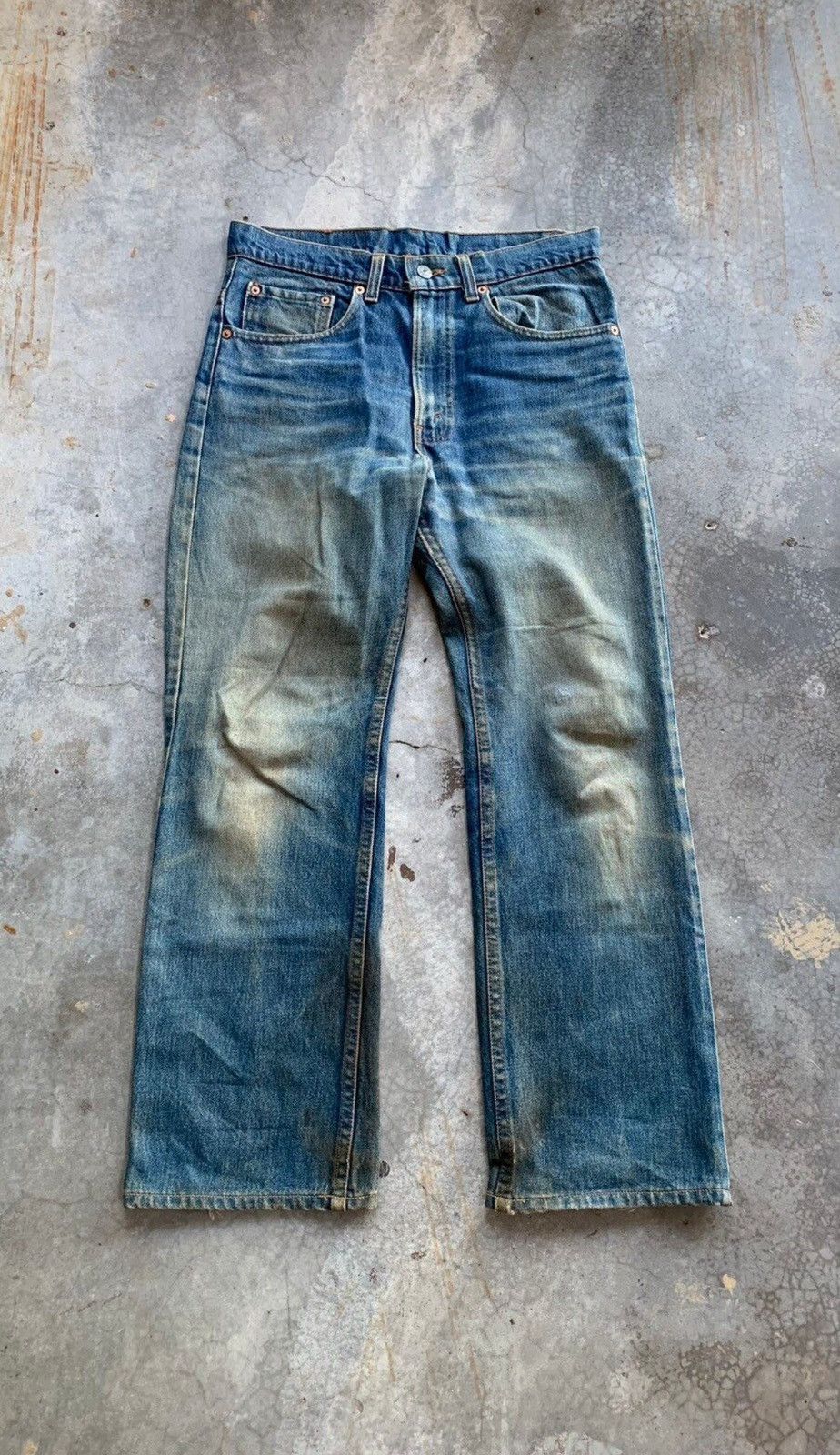 Levi's Vintage Thrashed Faded Levis Made In Usa Jeans Size US 30 / EU 46 - 1 Thumbnail