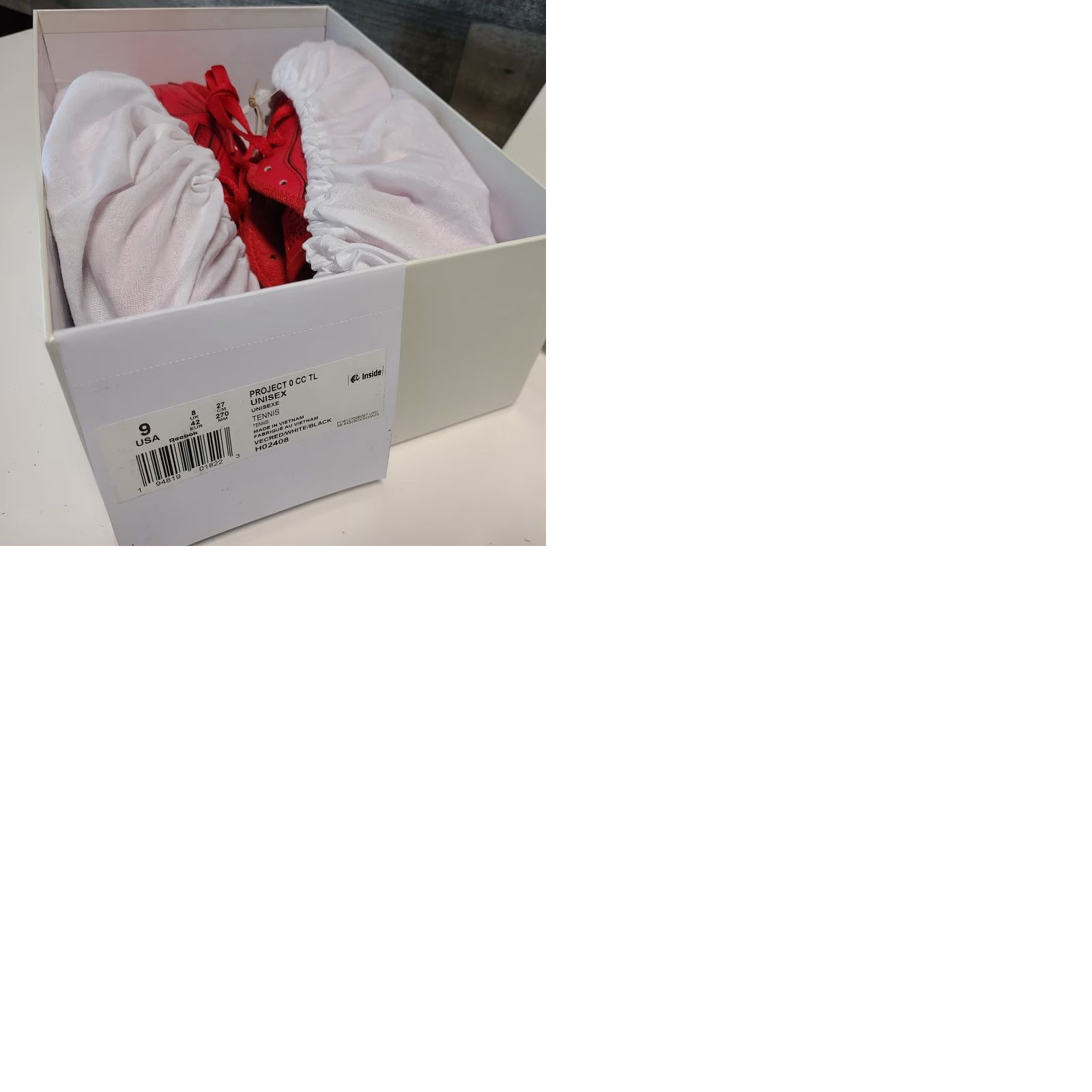 Reebok Reebok x Maison Margiela Club C Paris Red Leather Sneakers Sz 9 Mens Low Top Size US 9 / EU 42 - 9 Thumbnail