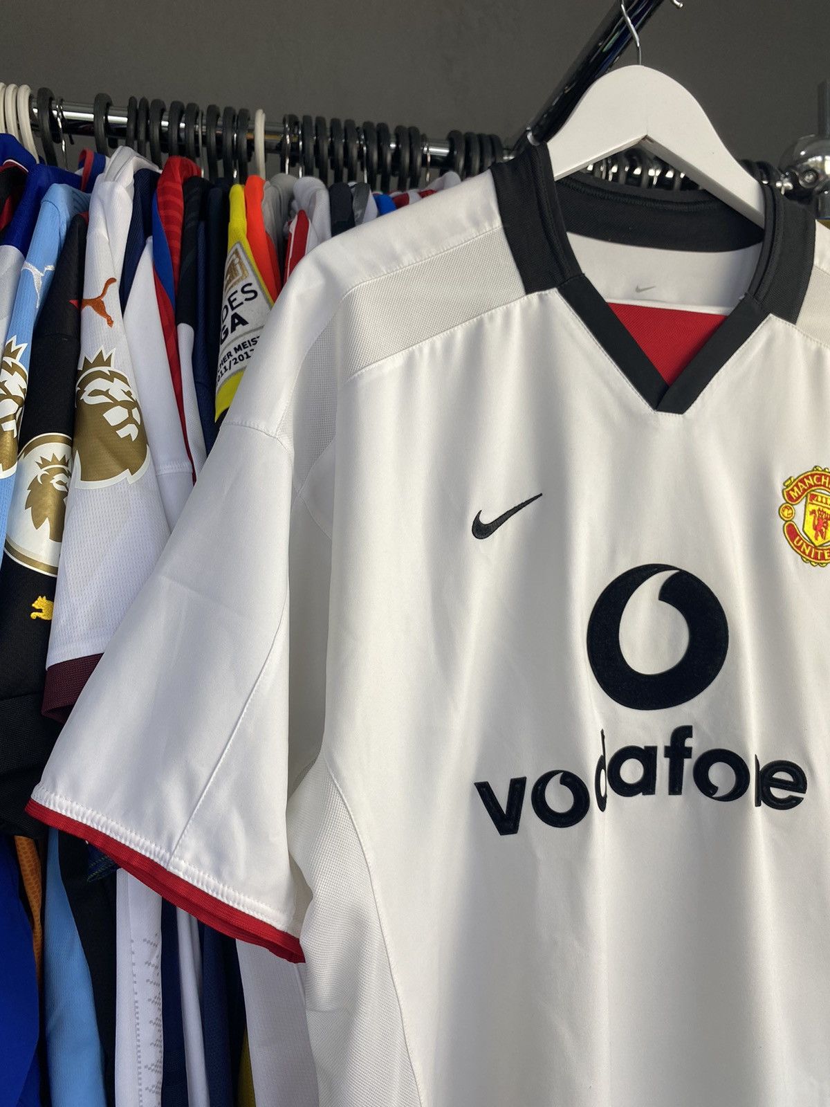 Nike 2002/03 NIKE MANCHESTER UNITED SOCCER FOOTBALL JERSEY SHIRT Size US L / EU 52-54 / 3 - 3 Thumbnail